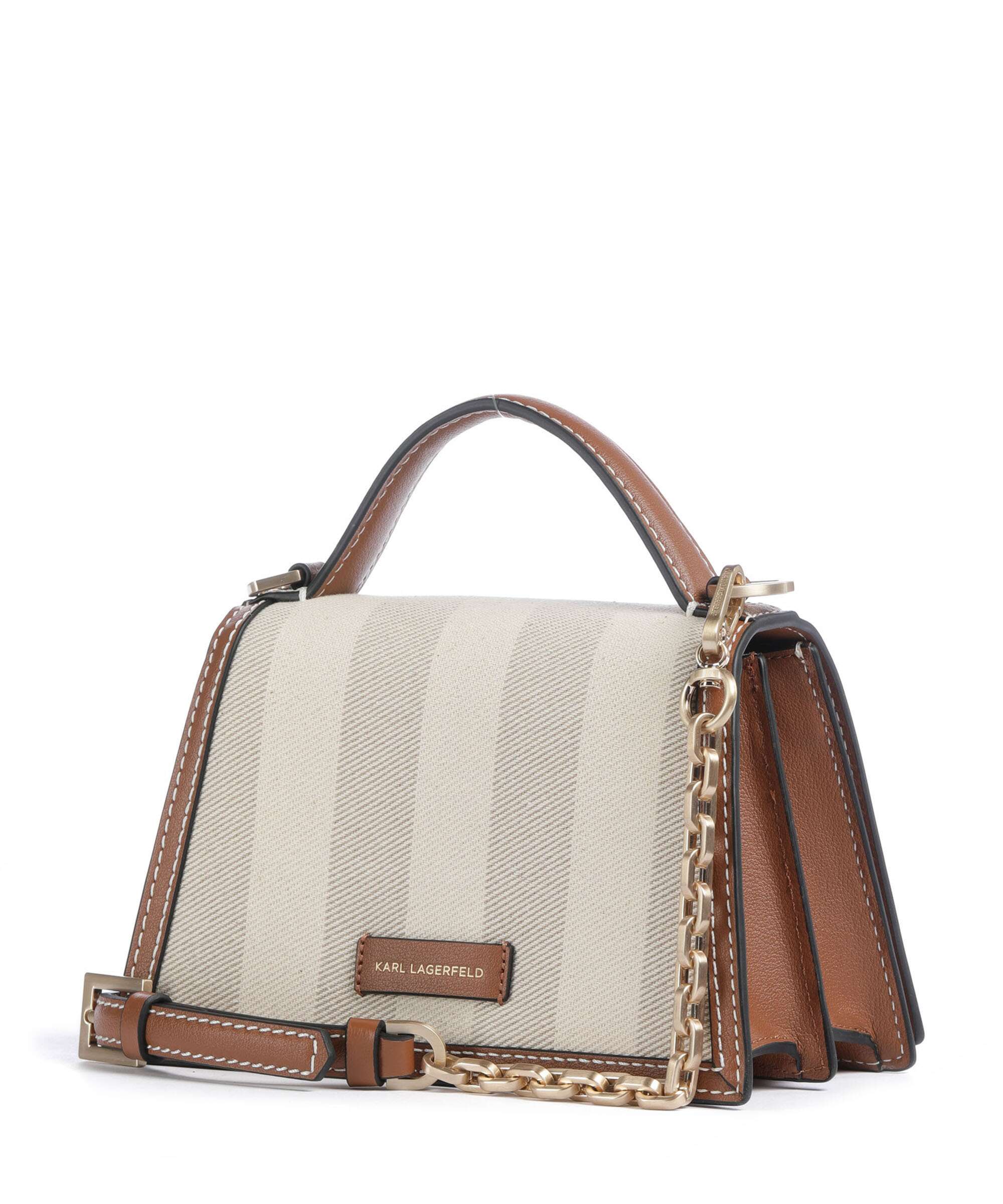 Karl Lagerfeld K/Signature 2.0 Small Crossbody bag natural canvas/tan - Image 2