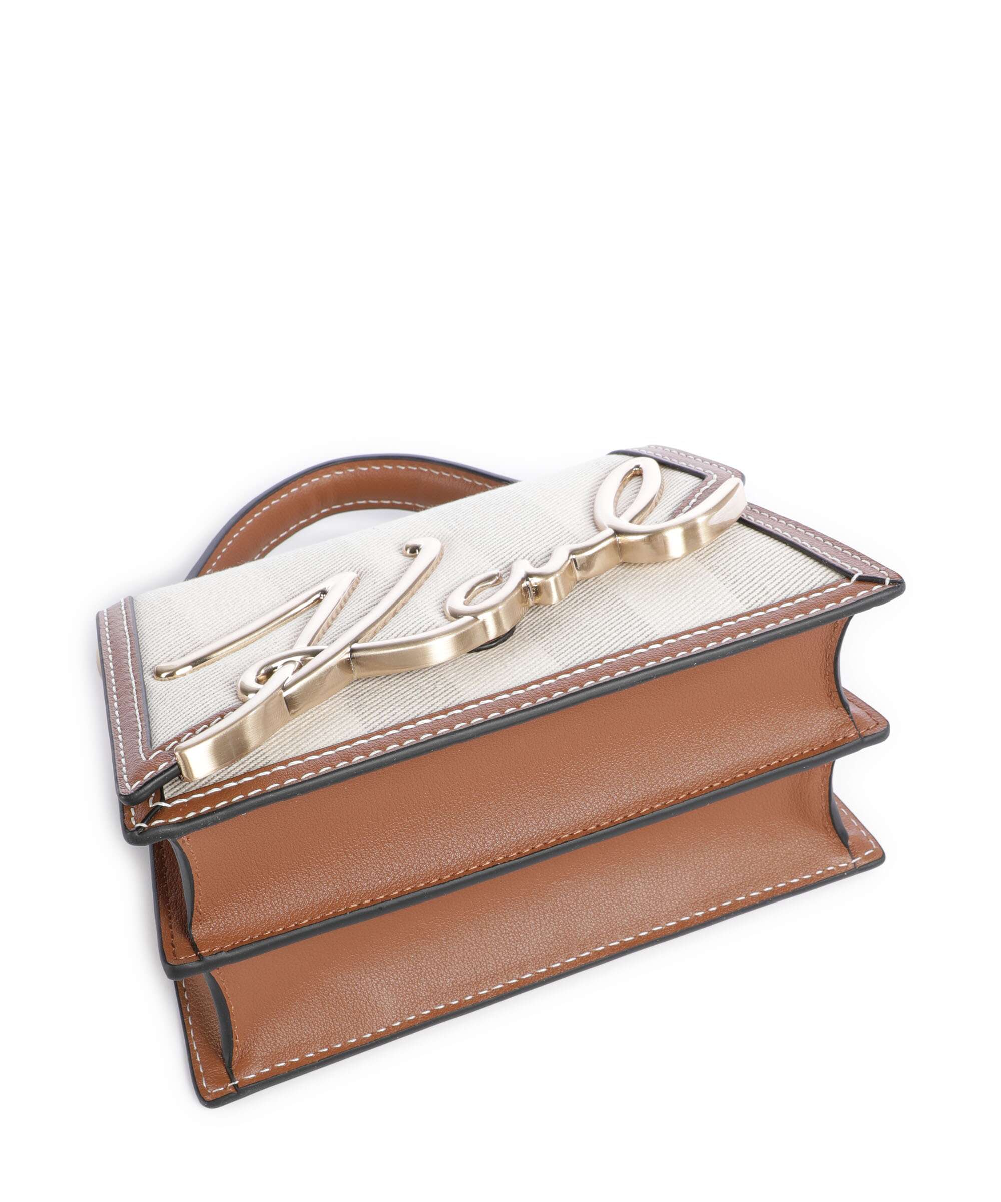 Karl Lagerfeld K/Signature 2.0 Small Crossbody bag natural canvas/tan - Image 5