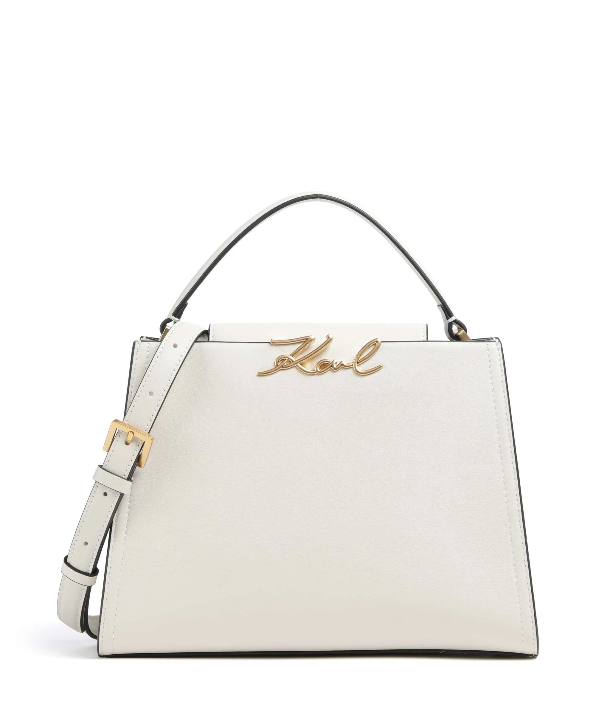 Karl Lagerfeld K/Signature Medium Handbag off white