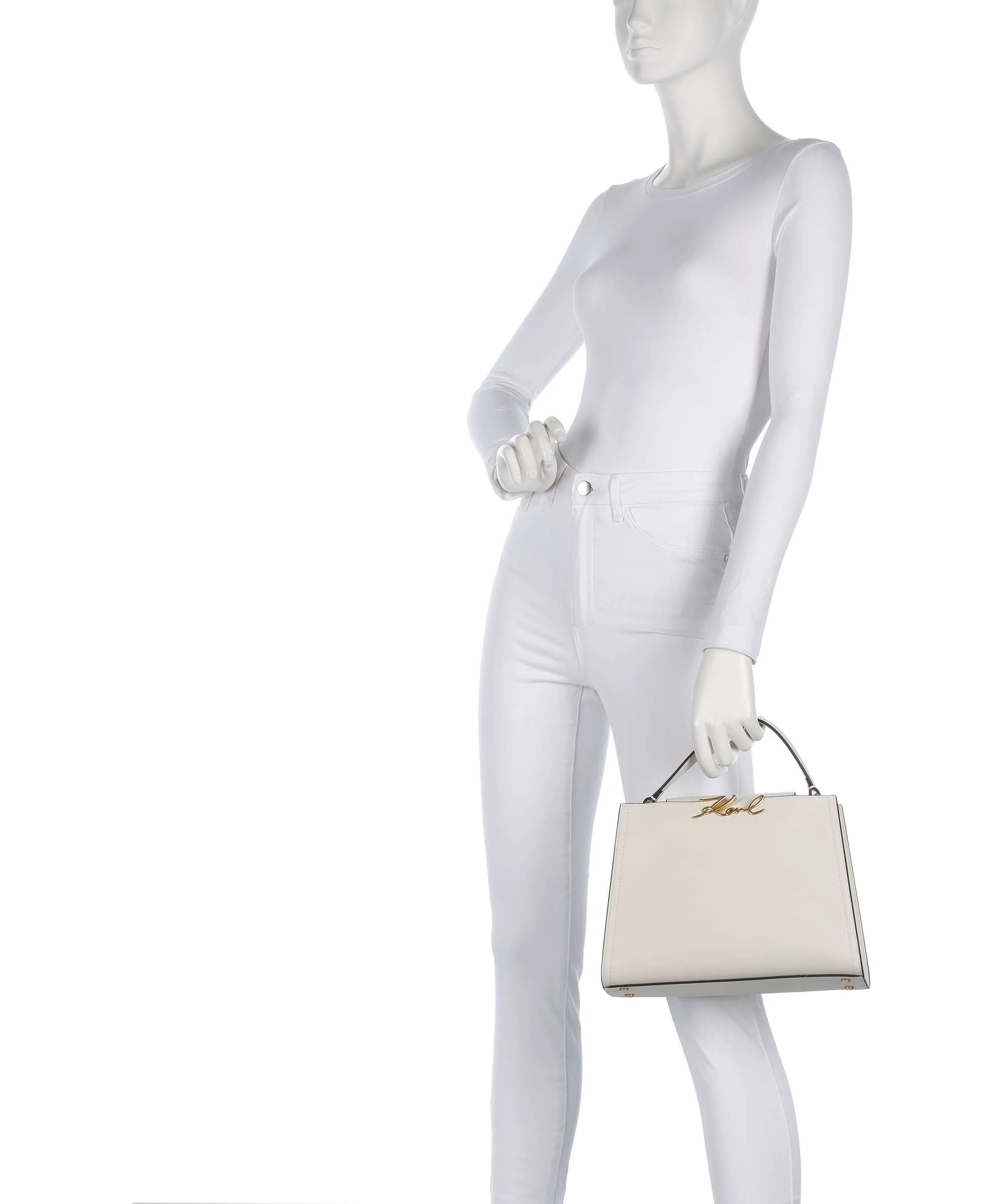 Karl Lagerfeld K/Signature Medium Handbag off white - Image 3