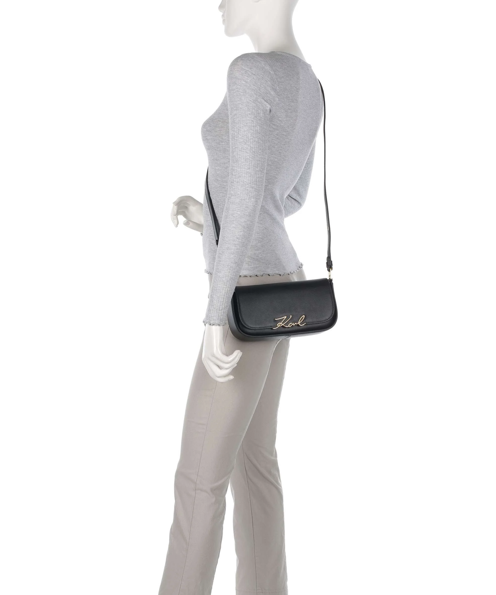 Karl Lagerfeld K/Signature Shoulder bag black/vibration gold - Image 4