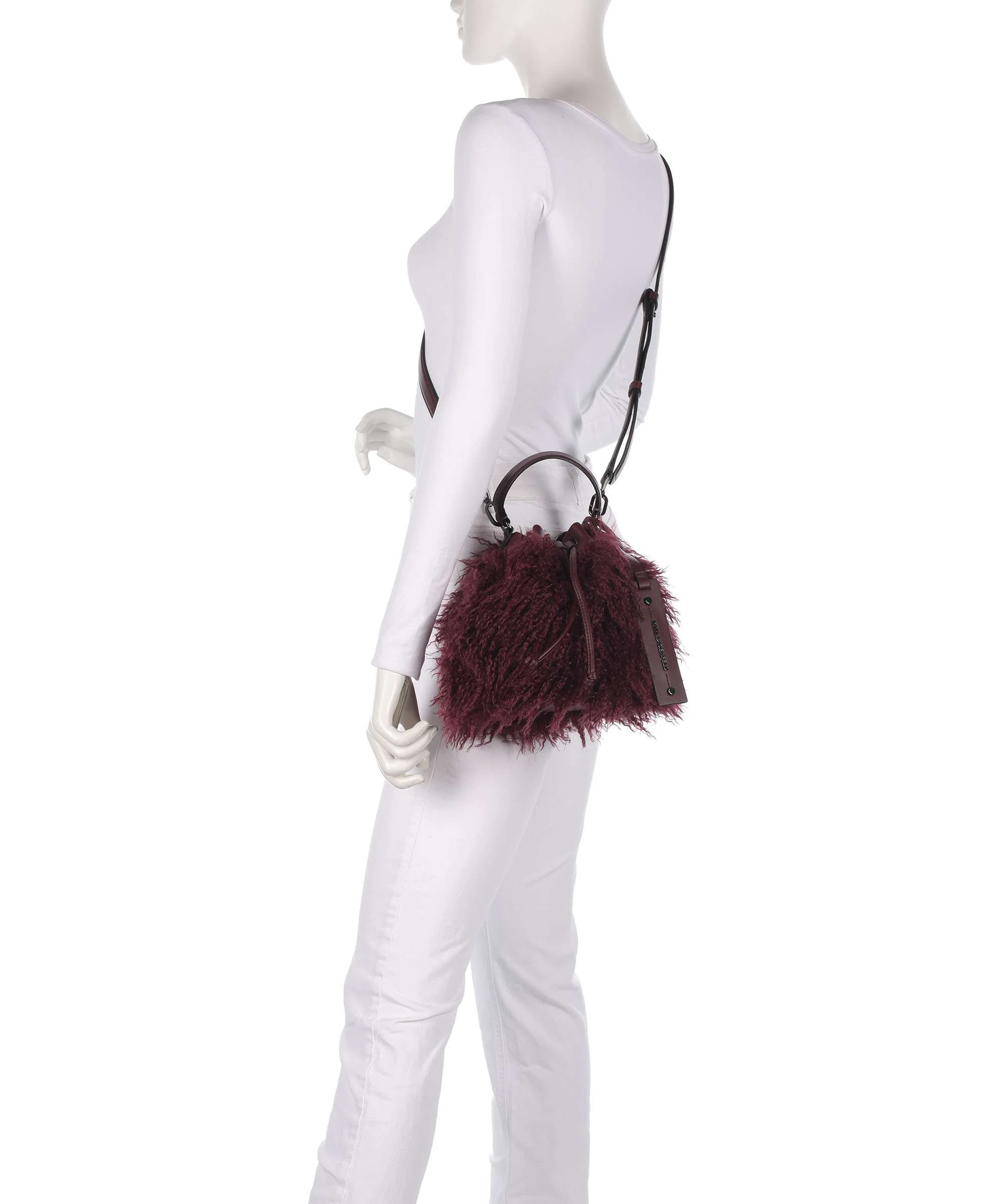 Karl Lagerfeld K/Weave Bucket bag windsor/burgundy - Image 4