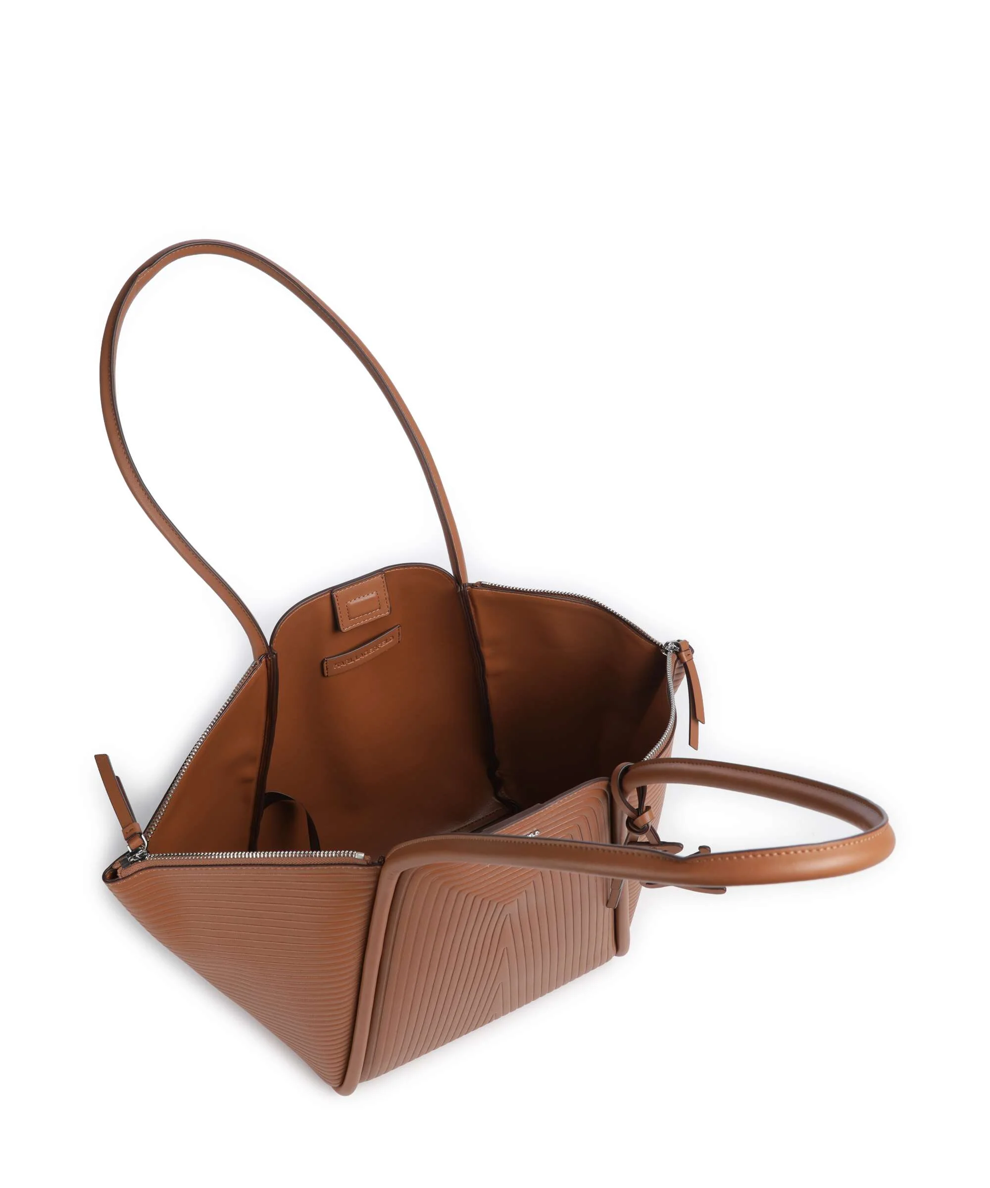 Karl Lagerfeld K/Wellen Medium Tote bag dark tan - Image 6