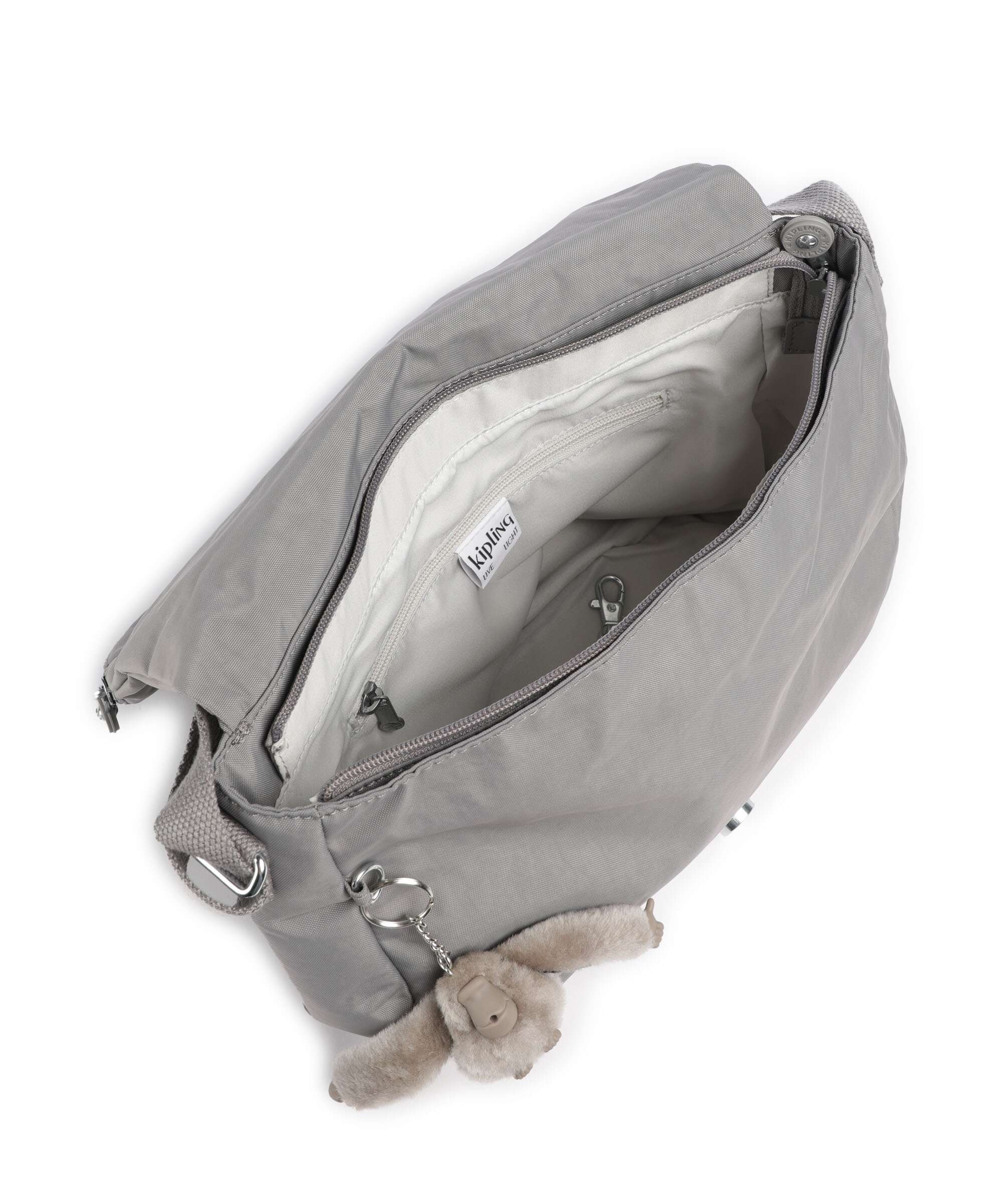 Kipling Basic Earthbeat M Shoulder bag inviting grey - Image 6
