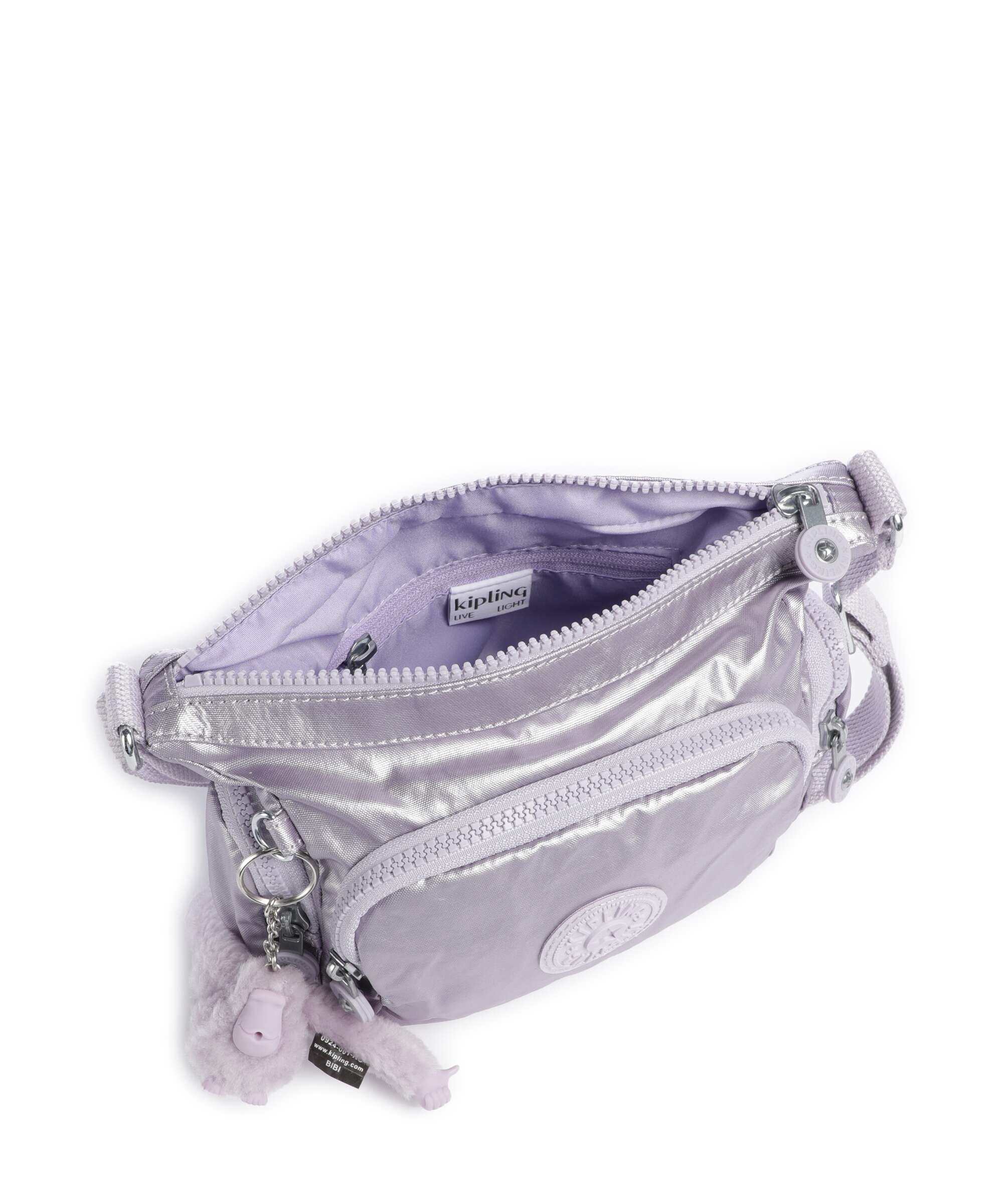 Kipling Basic Gabbie Mini Crossbody bag lilac moon/metallic - Image 6