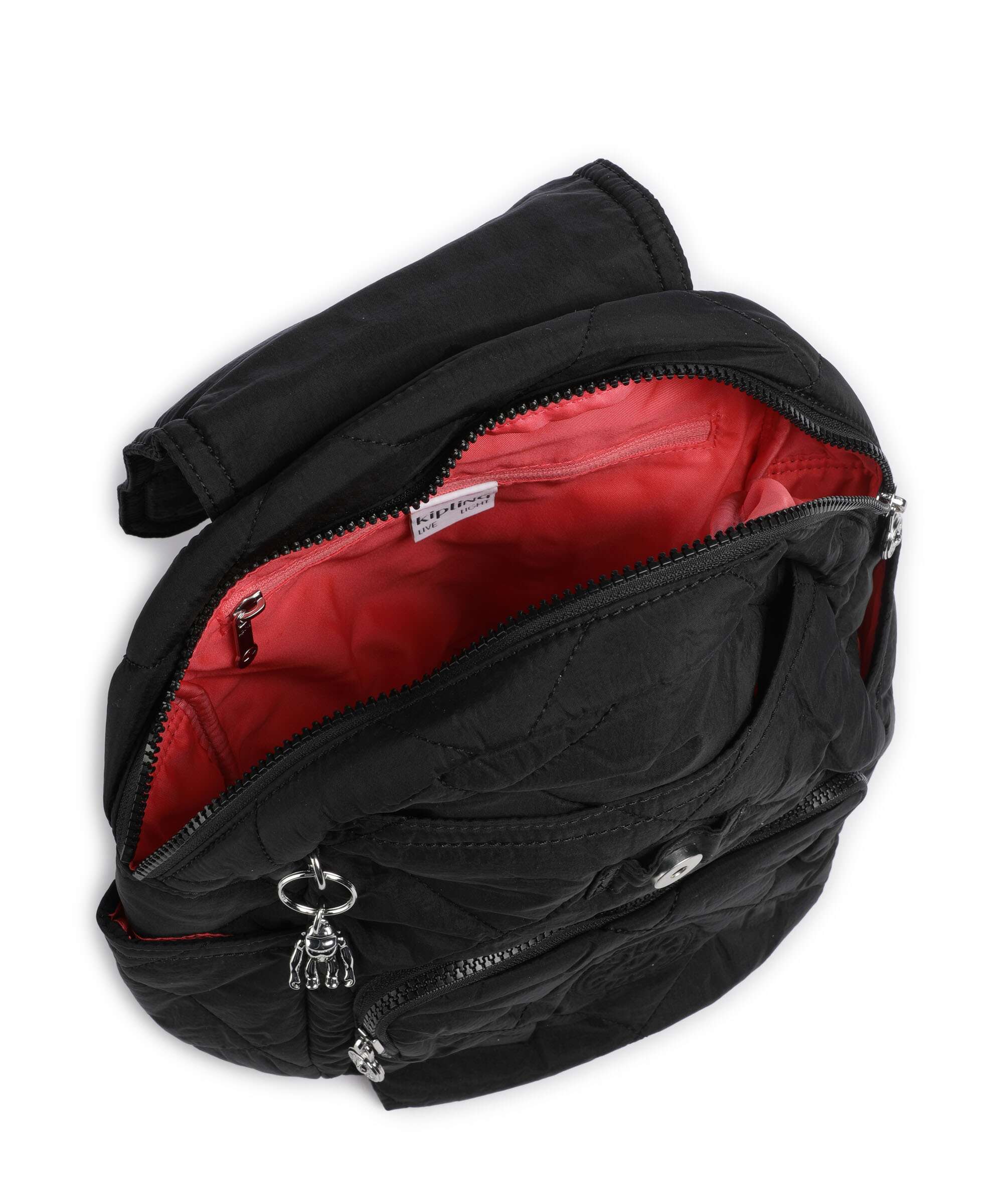 Kipling Crinkled Quilt City Pack S Backpack cosmic black - Image 5