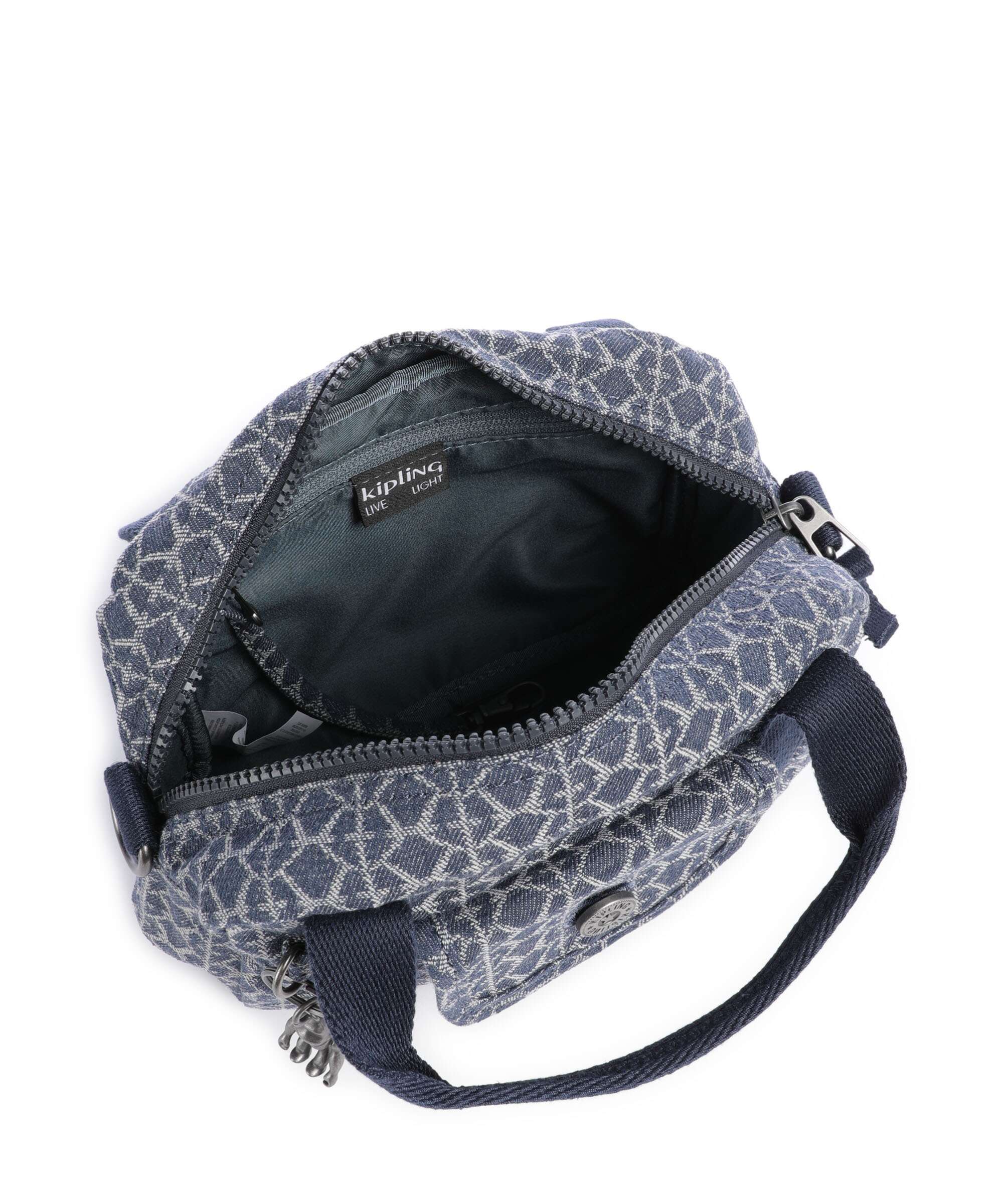 Kipling Denim Love Kazia Handbag signature denim - Image 6