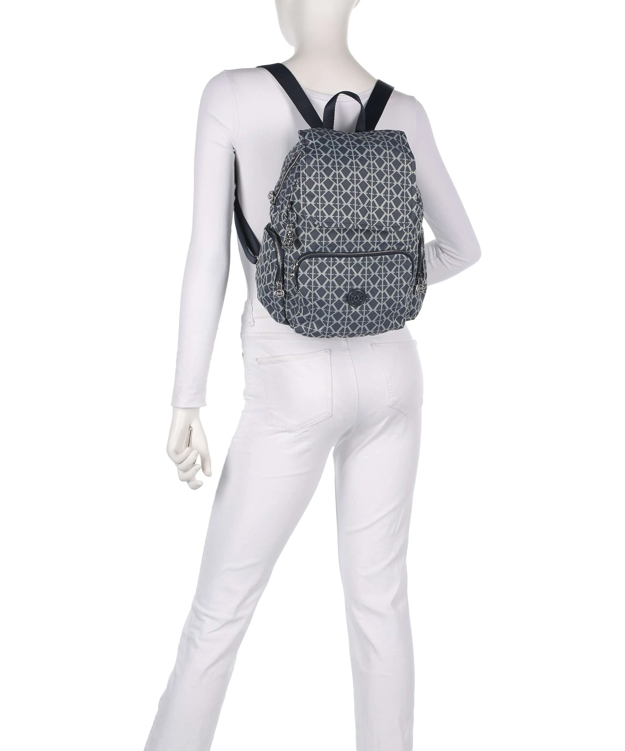 Kipling Elevated City Zip S Backpack navy sign - Image 3