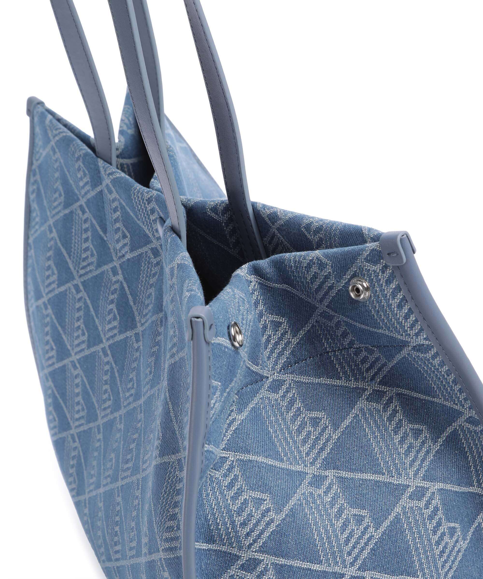 Lacoste Heritage Jacquard Tote bag denim - Image 4