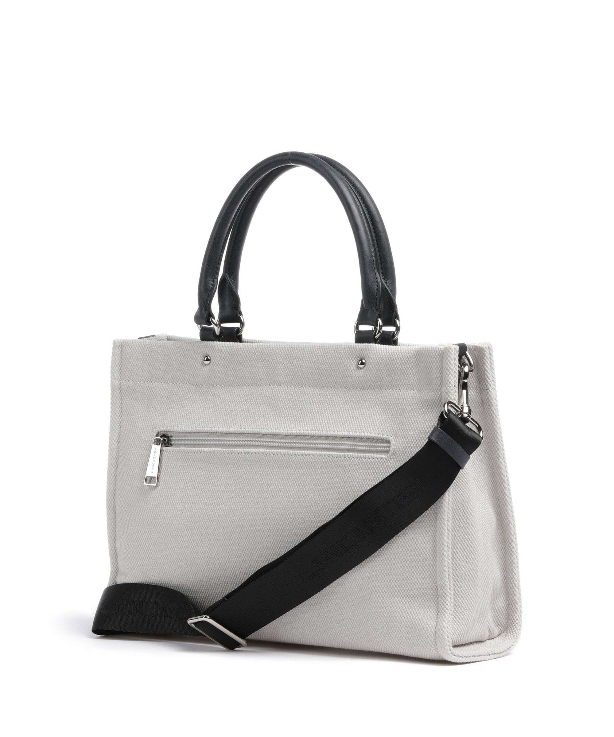 Lancaster Actual Conscious Canvas Handbag grisclai - Image 2