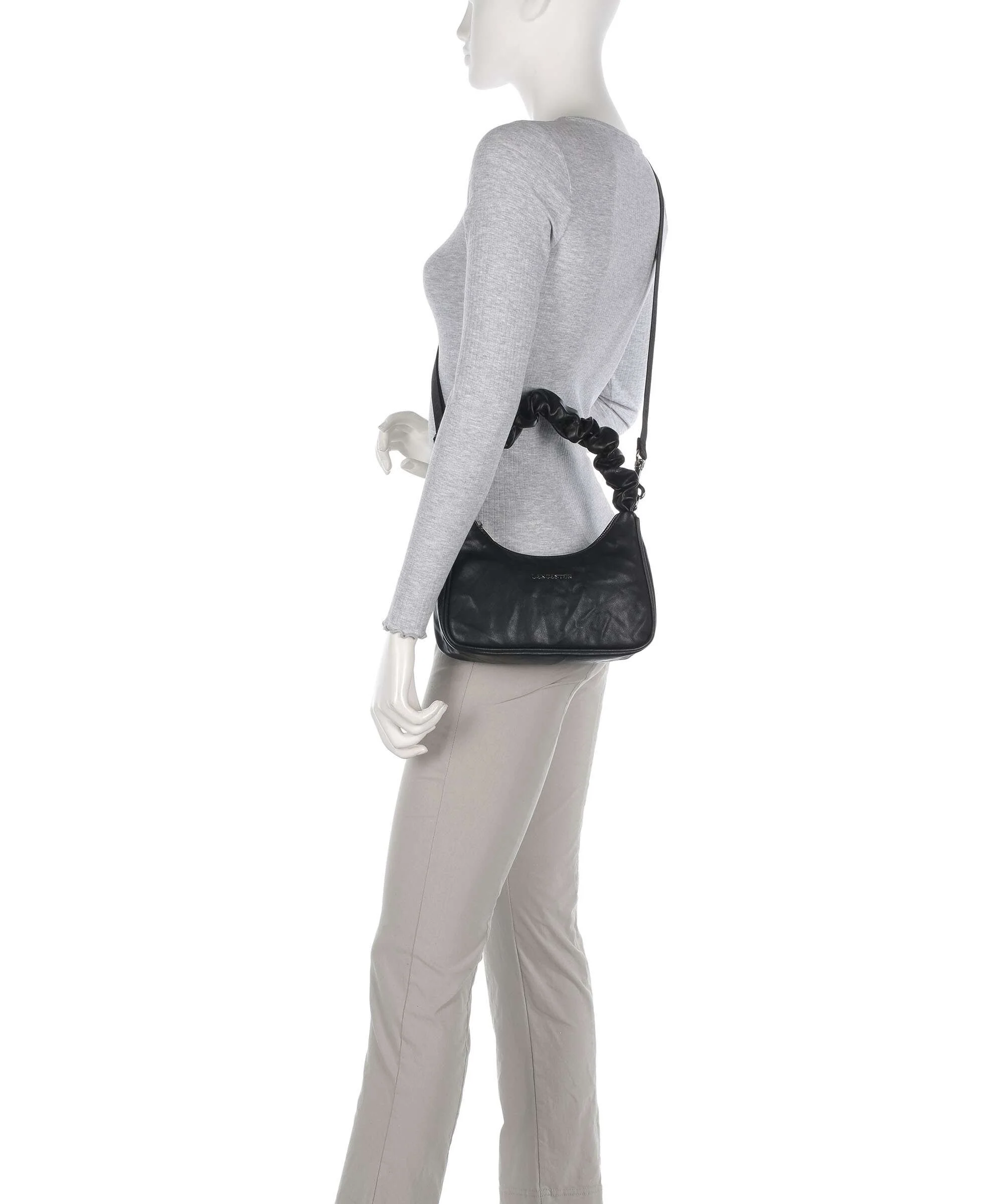 Lancaster Actual Froissé Shoulder bag noir - Image 4