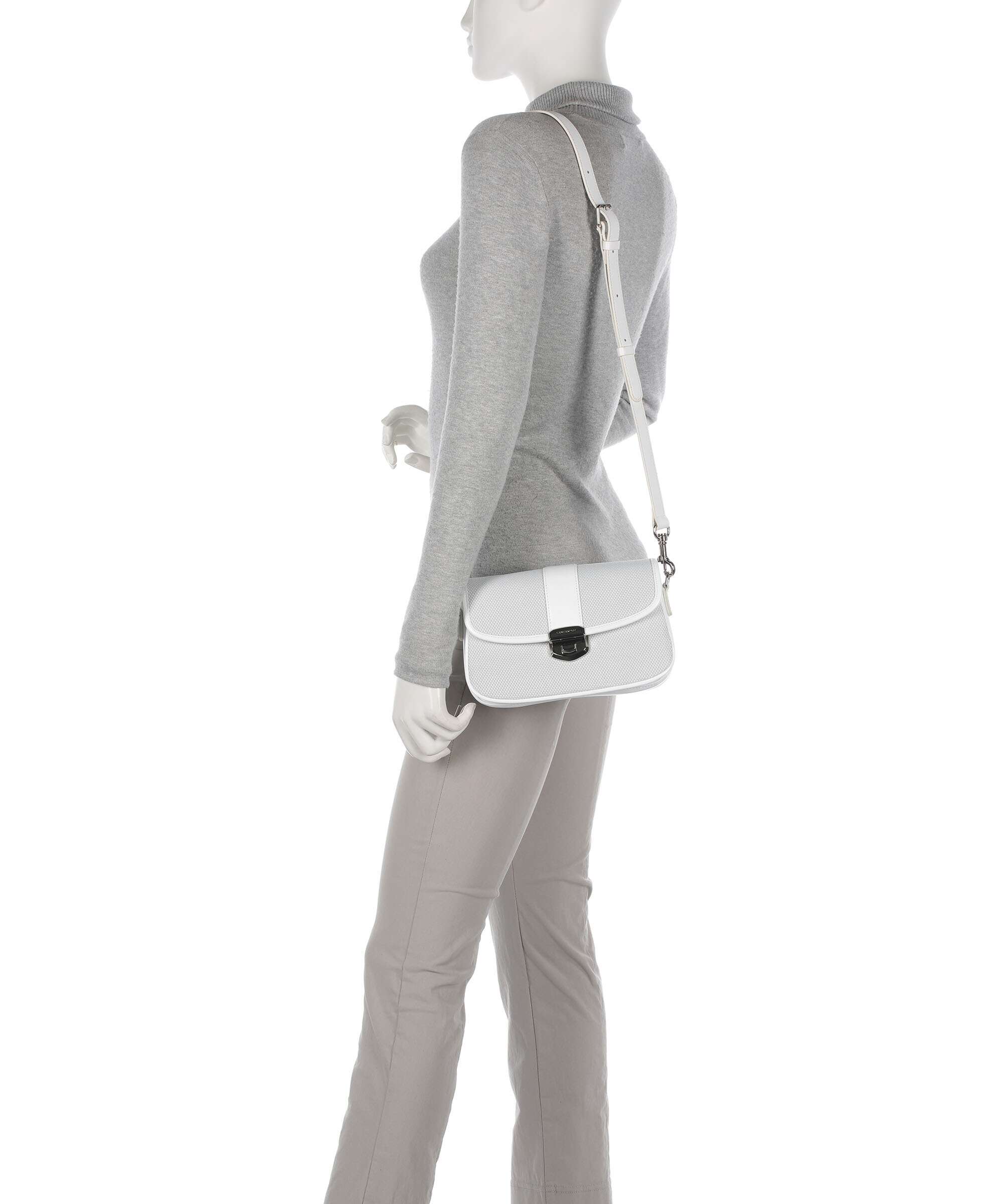 Lancaster Canvas Fia Crossbody bag blanc - Image 3