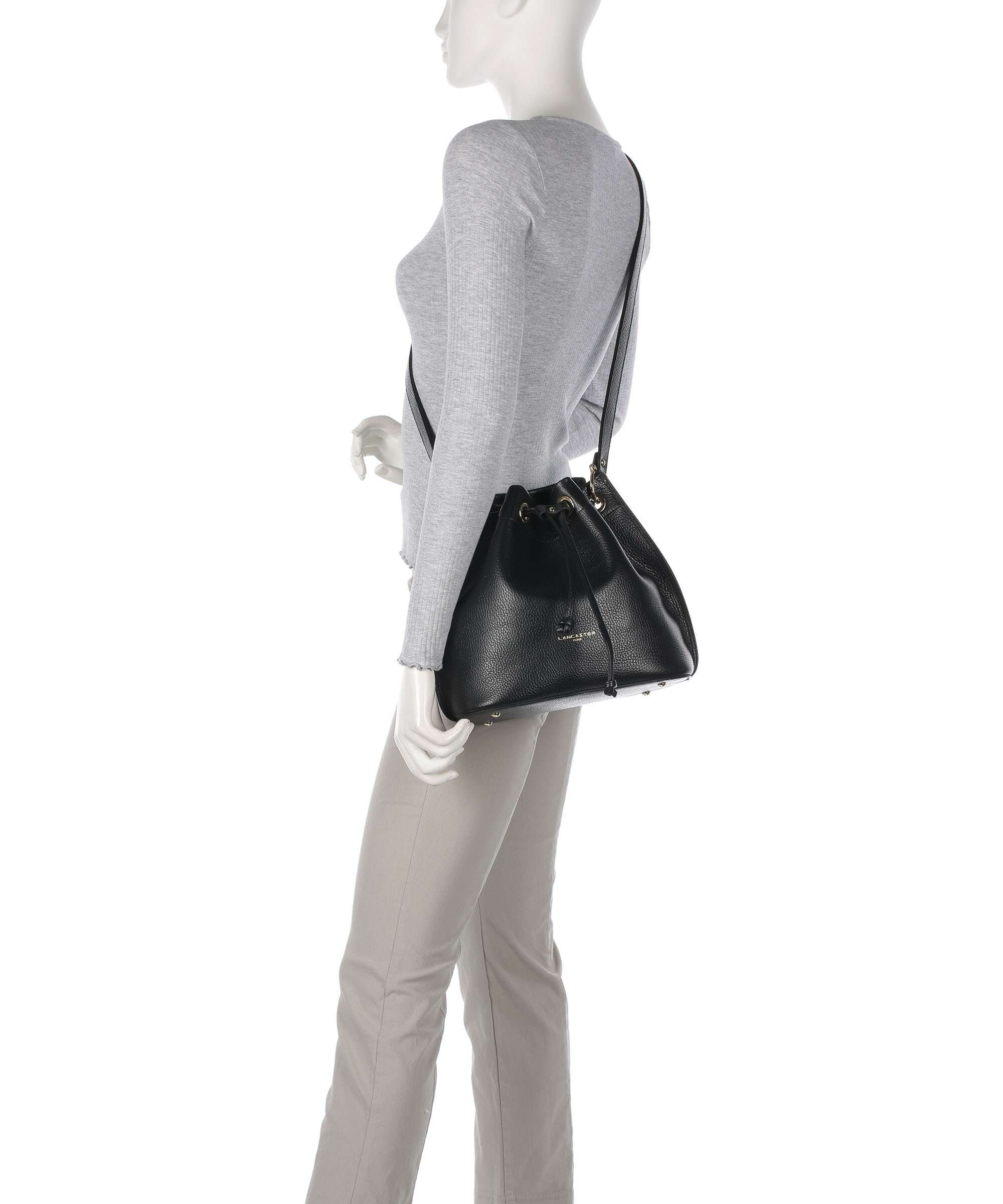 Lancaster Foulonne Alba Double Bucket bag noir/nude - Image 3