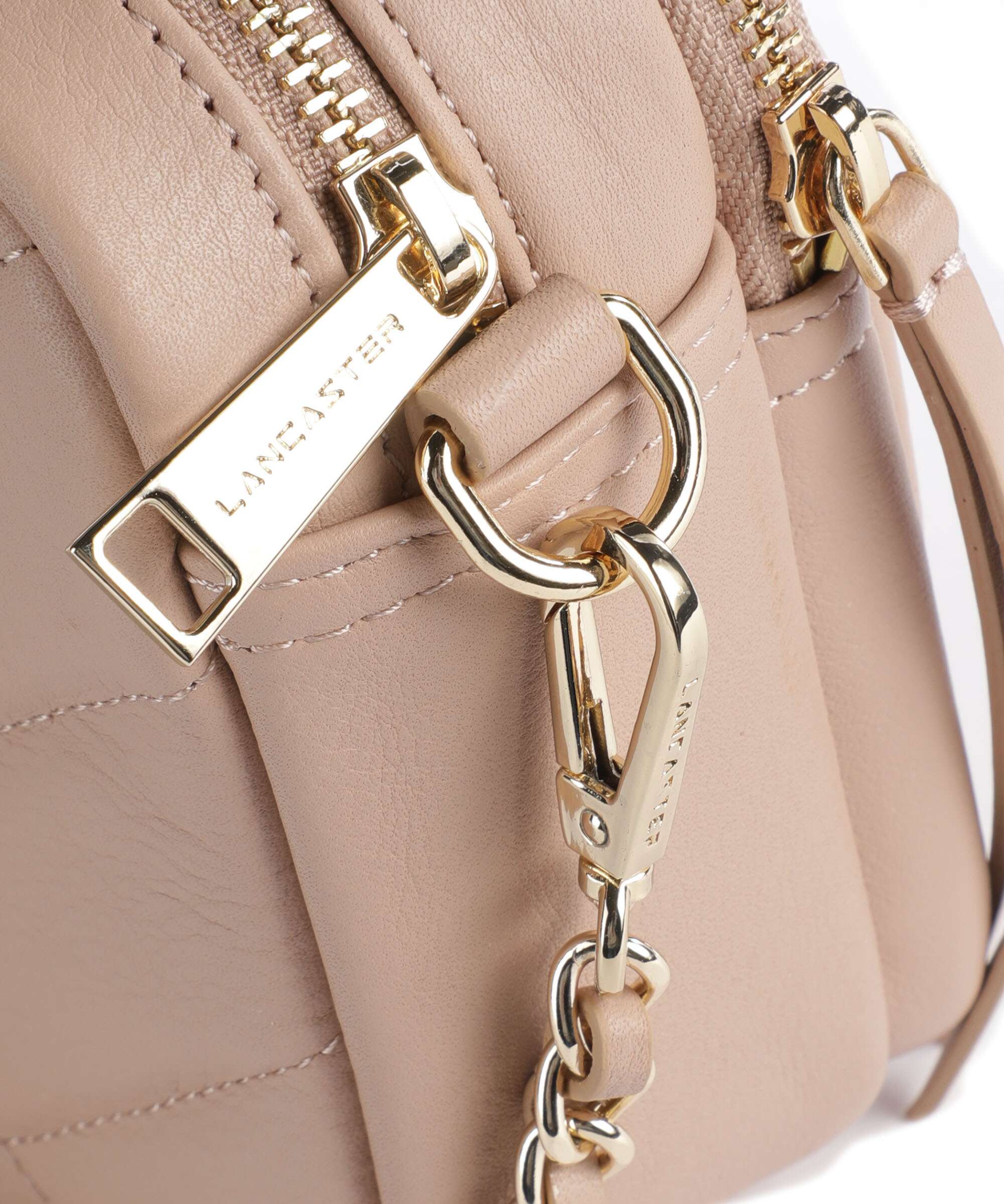 Lancaster Soft Matelassé Crossbody bag nuderose - Image 4