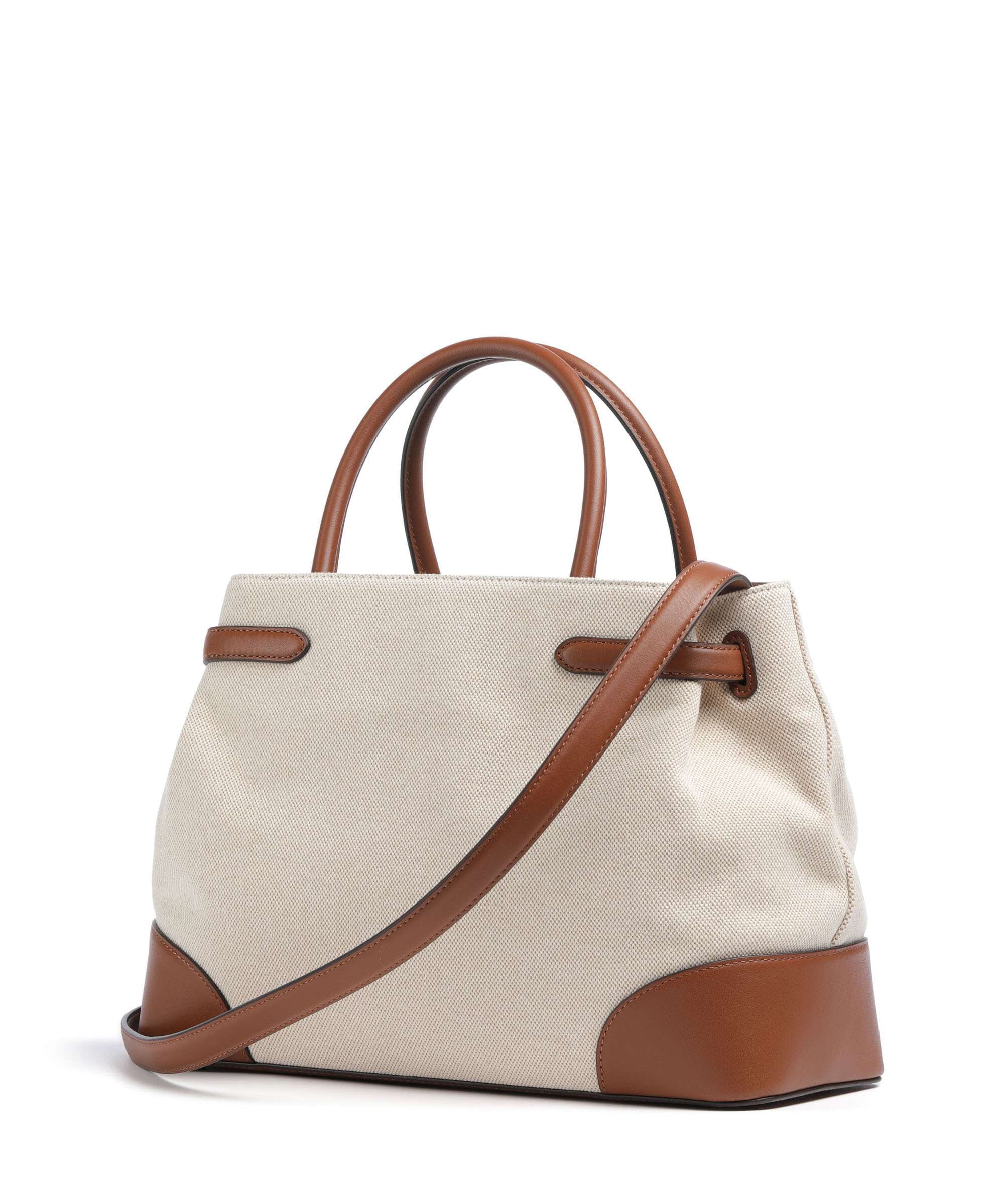 Lauren Ralph Lauren Blaike Large Handbag natural/buff canvas/lauren tan - Image 2
