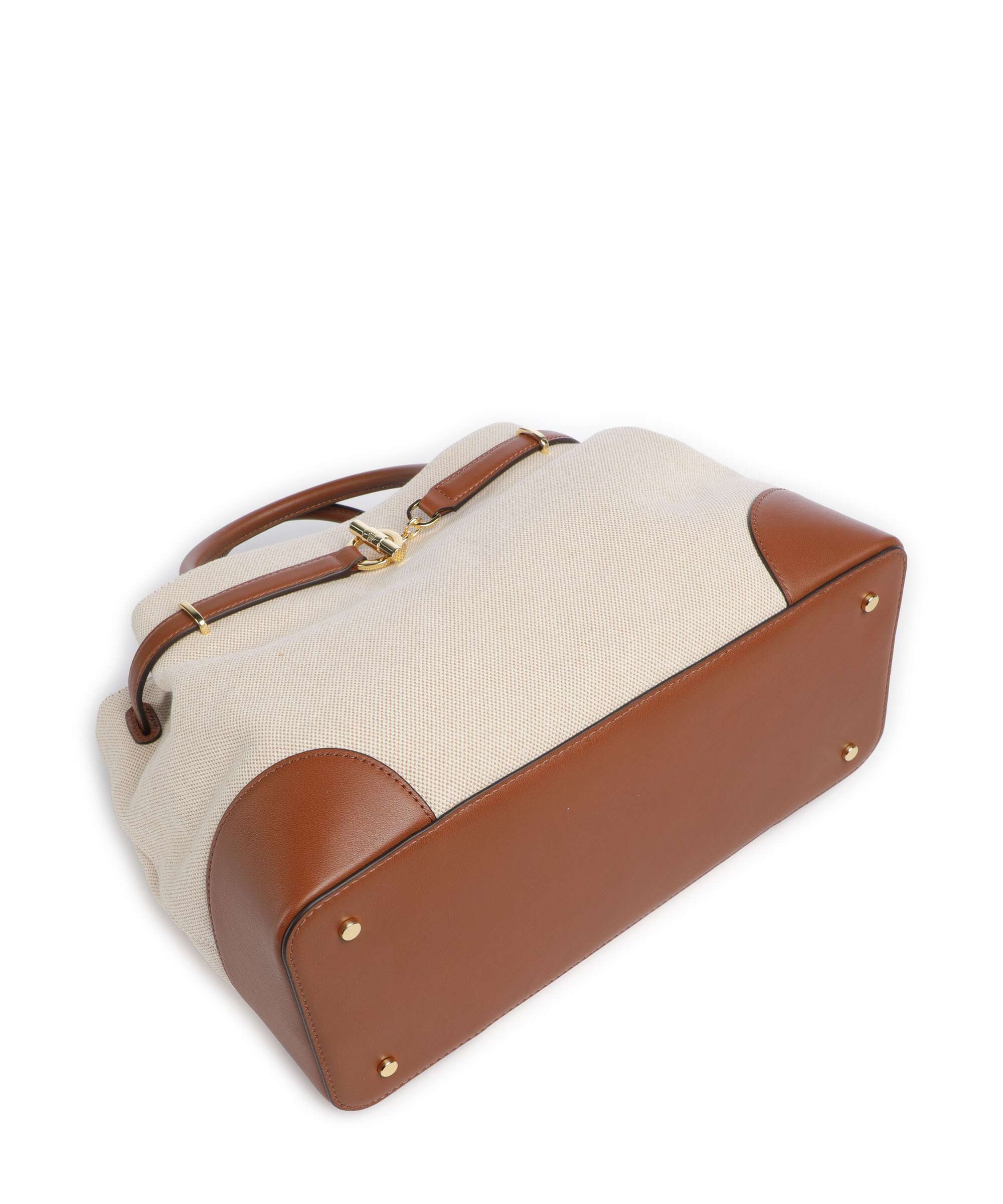 Lauren Ralph Lauren Blaike Large Handbag natural/buff canvas/lauren tan - Image 5