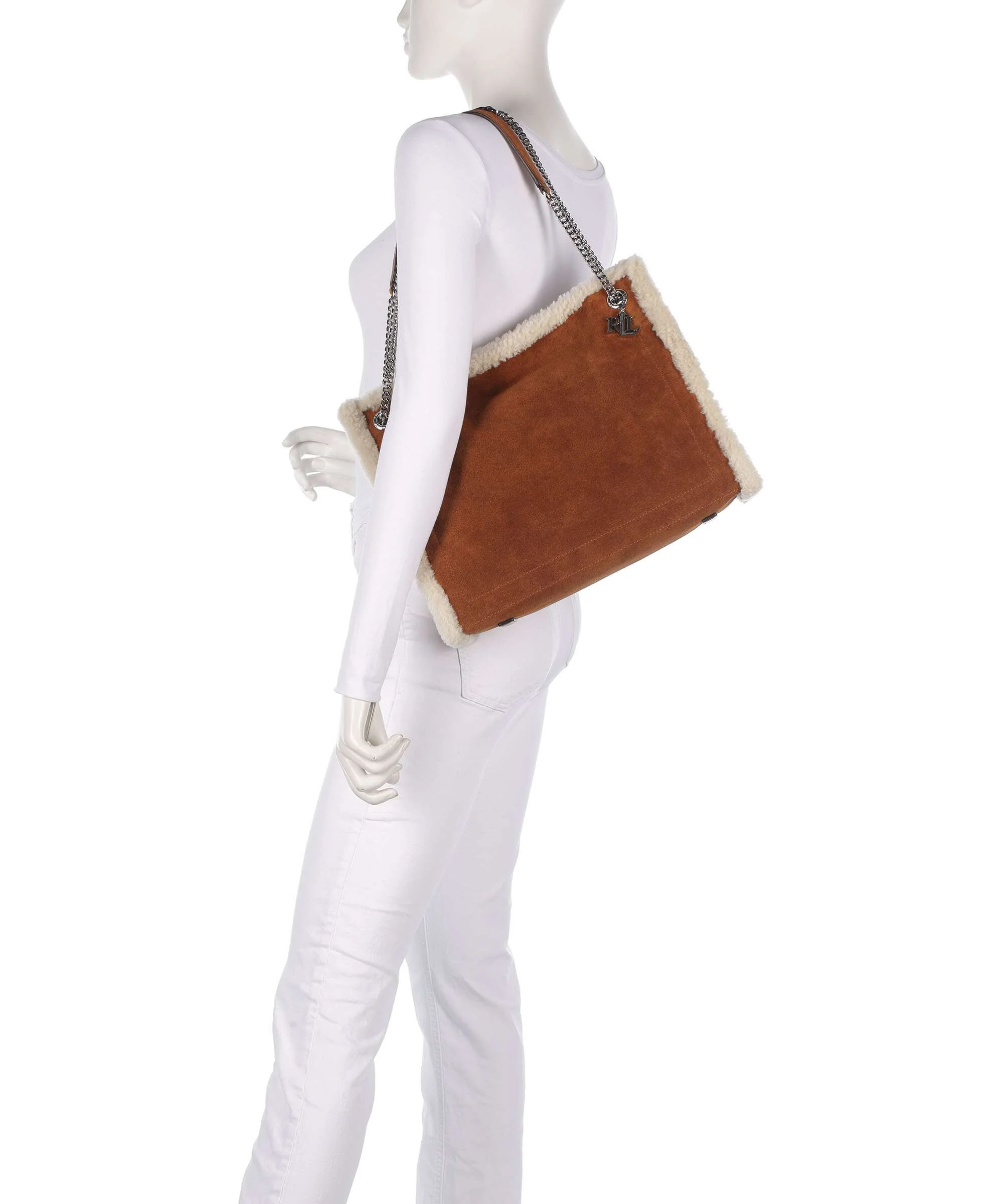 Lauren Ralph Lauren Bradley Large Tote bag lauren tan/natural - Image 3