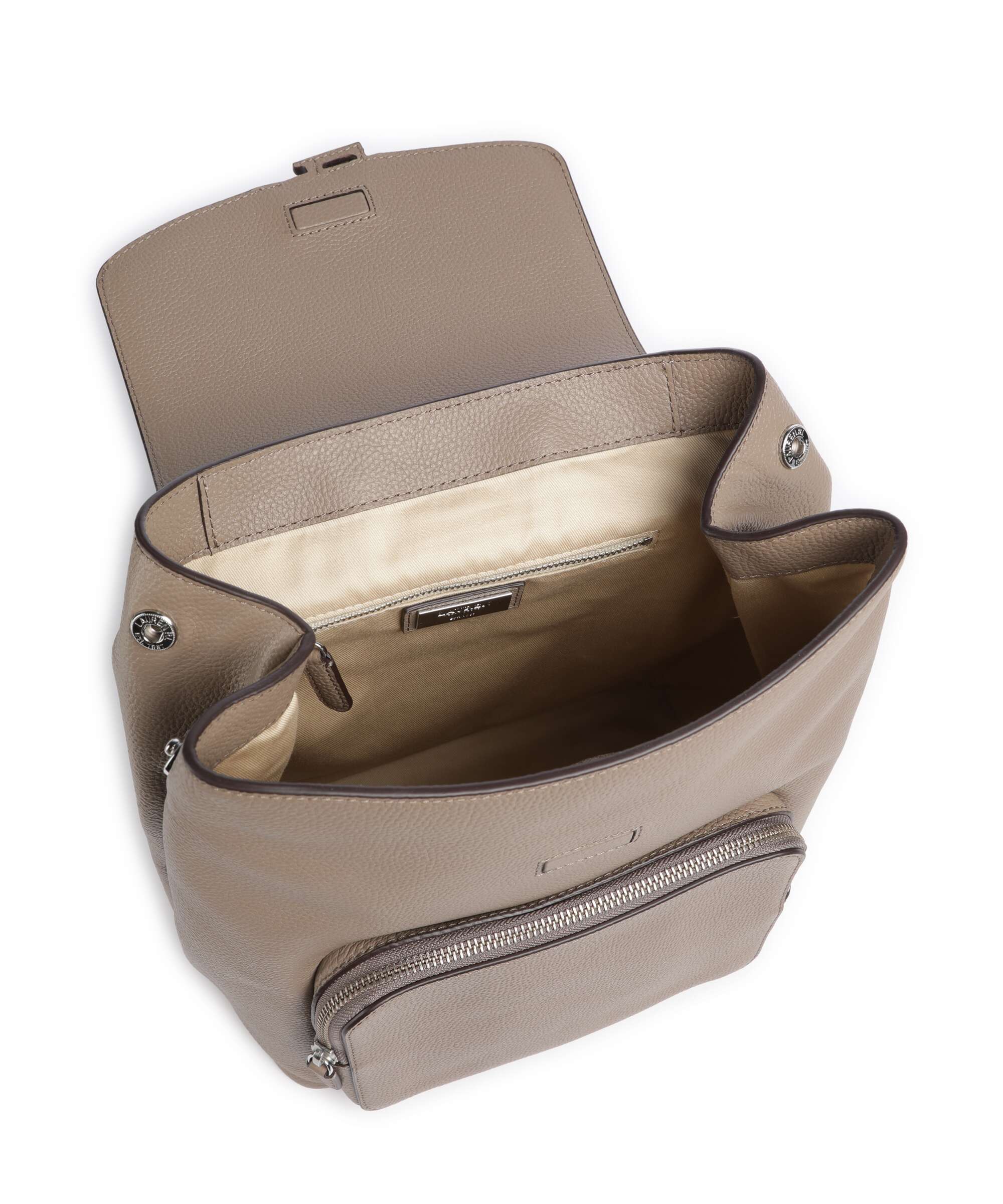 Lauren Ralph Lauren Cameryn Medium Backpack taupe brown - Image 5