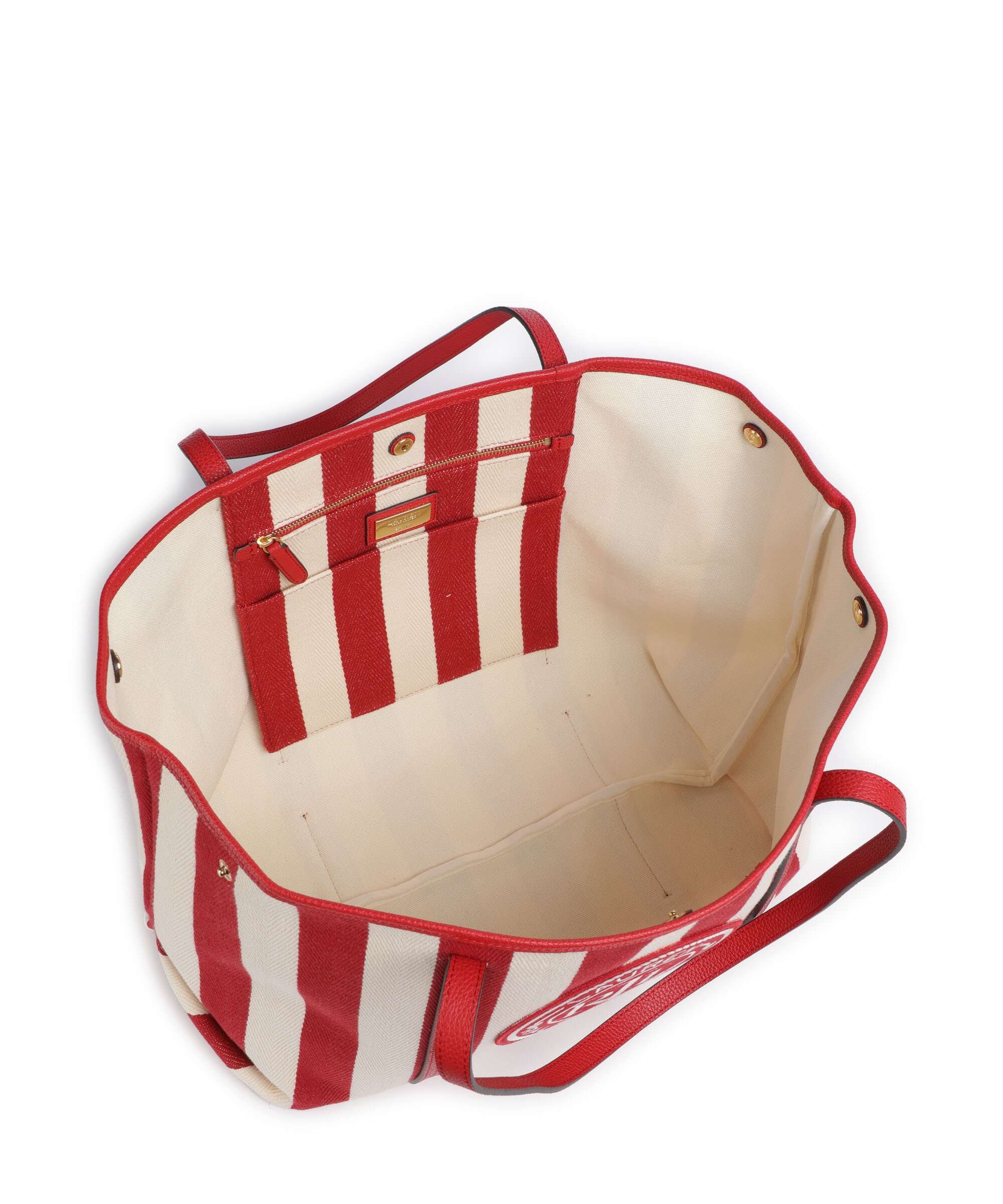 Lauren Ralph Lauren Emerie Extra Large Tote bag natural/festive red stripe - Image 6