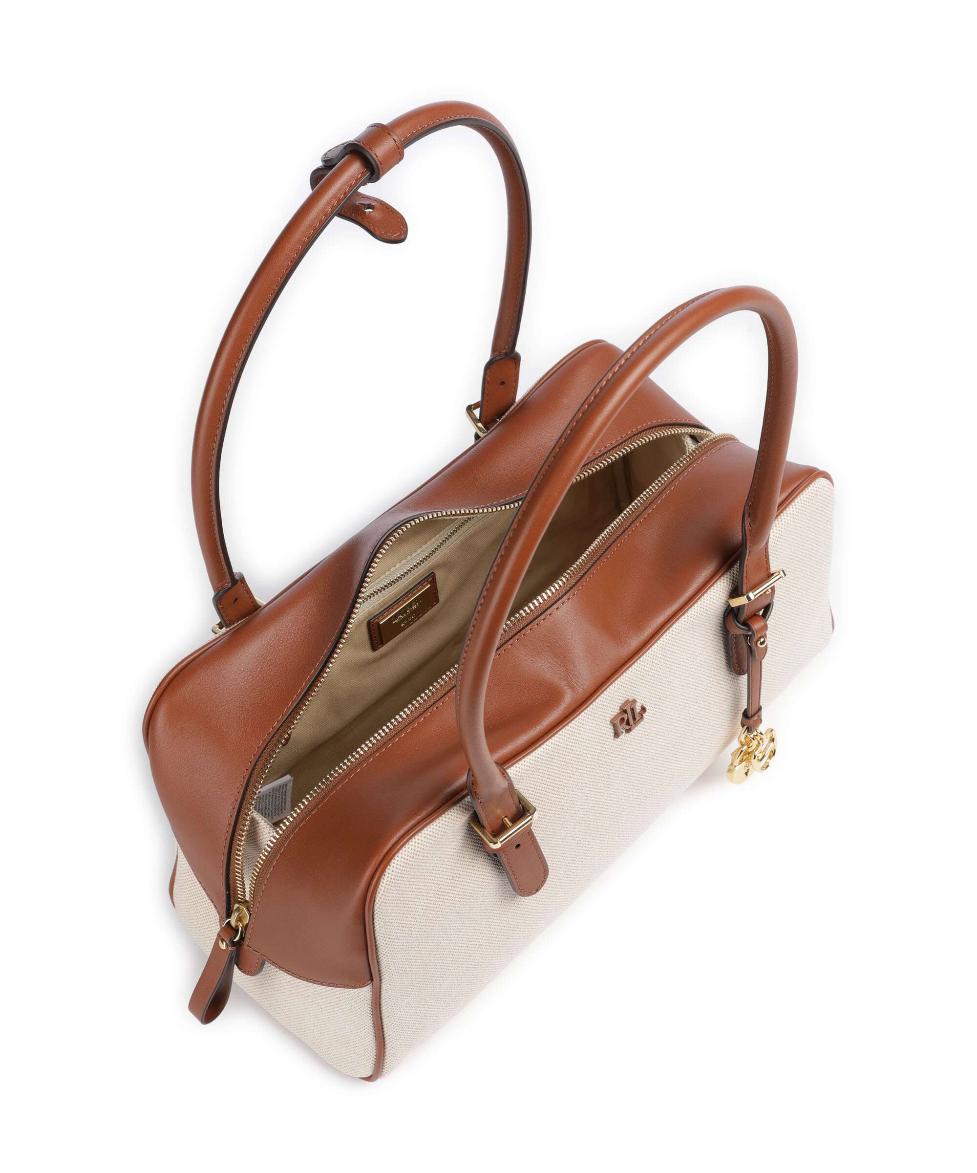 Lauren Ralph Lauren Marcy Shoulder bag natural/buff canvas/lauren tan - Image 6