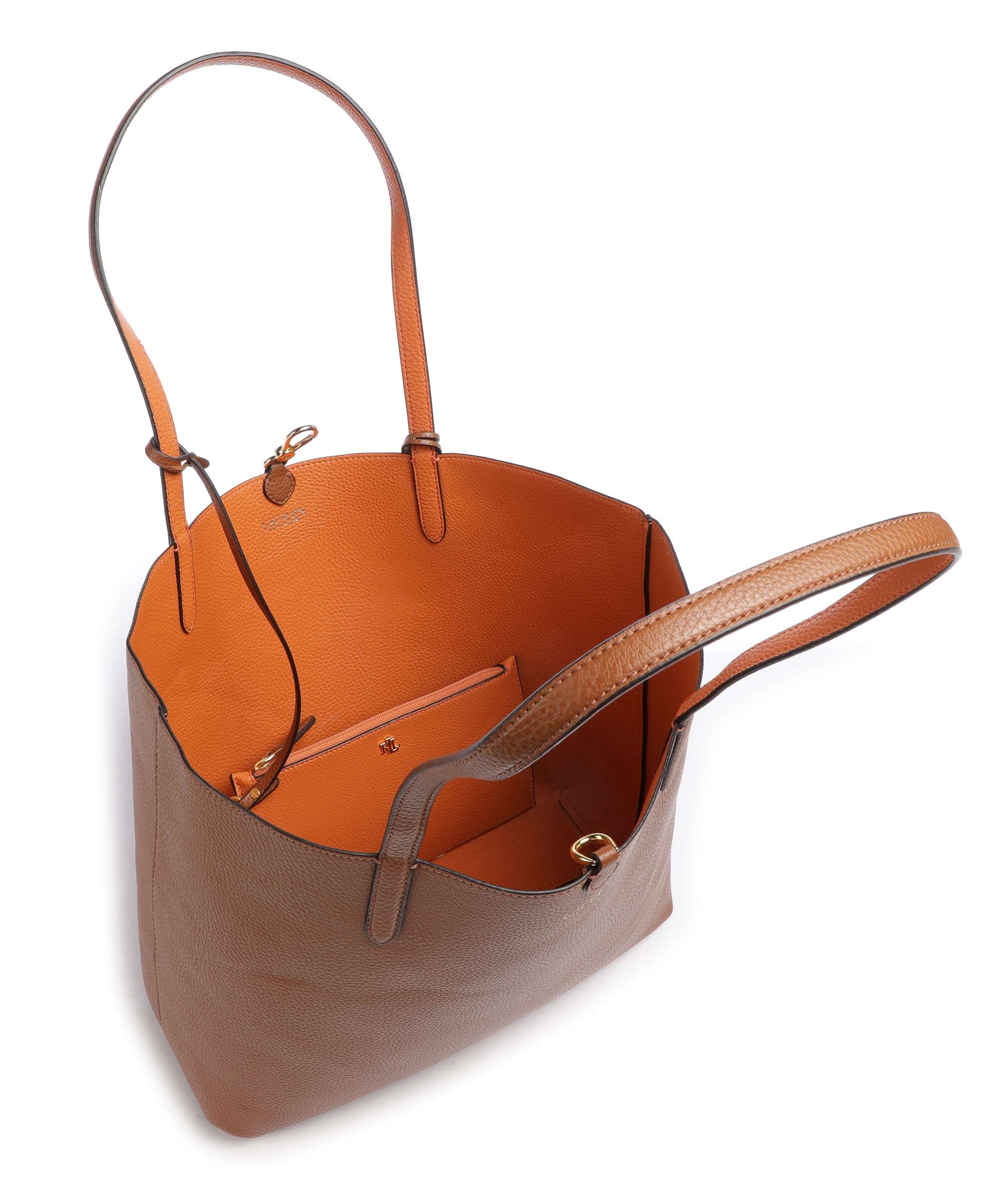 Lauren Ralph Lauren Medium Tote bag tan/orange - Image 6