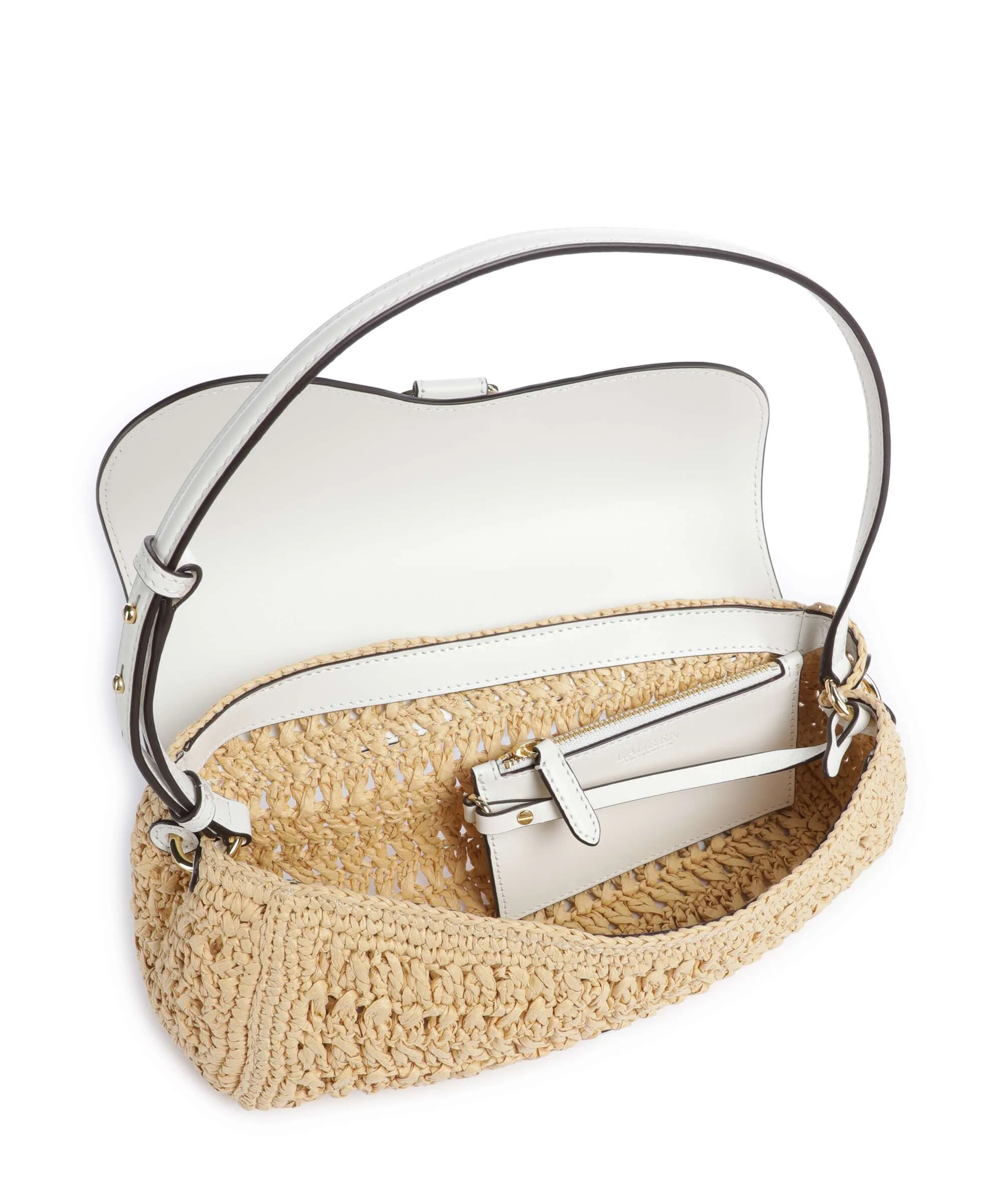 Lauren Ralph Lauren Tasha Medium Shoulder bag natural/white - Image 6
