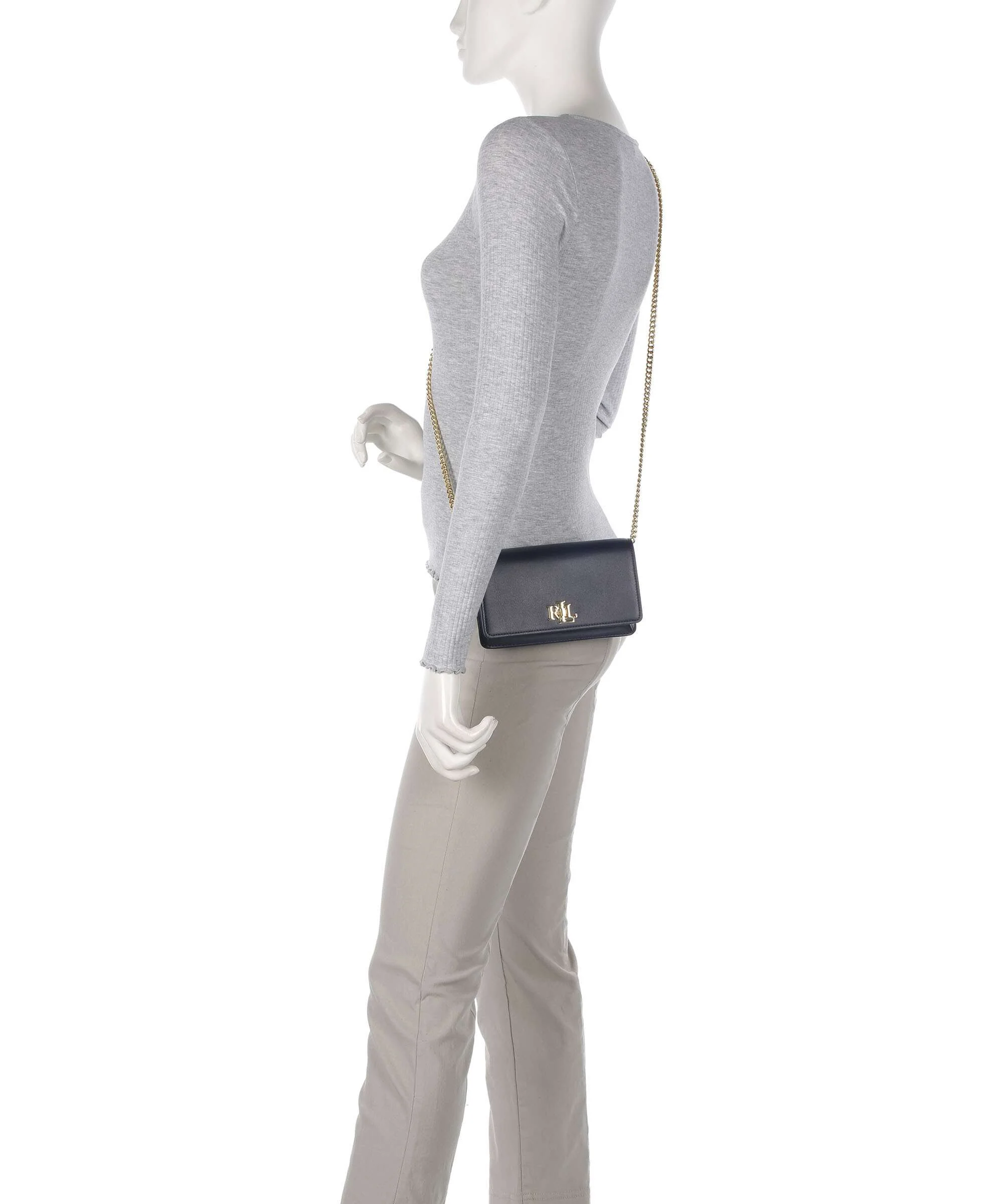 Lauren Ralph Lauren Turn-Lock Crossbody bag refined navy - Image 3