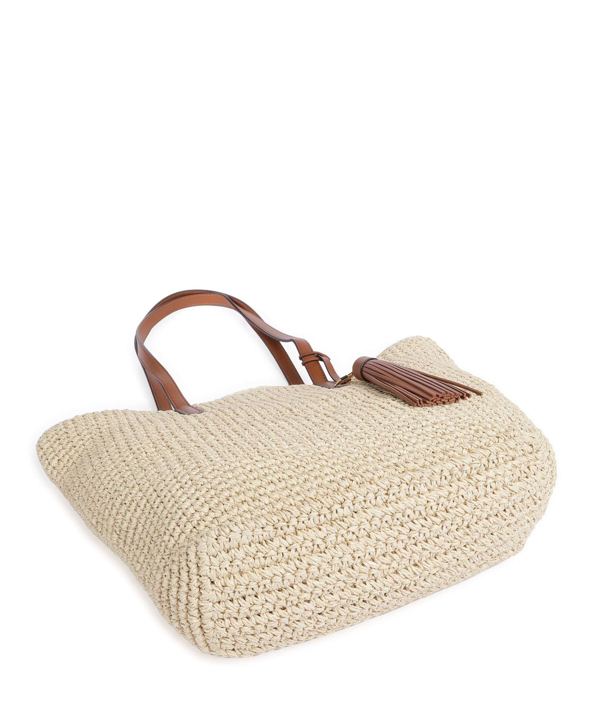 Lauren Ralph Lauren Whitney 29 Straw Tote bag natural/lauren tan - Image 5