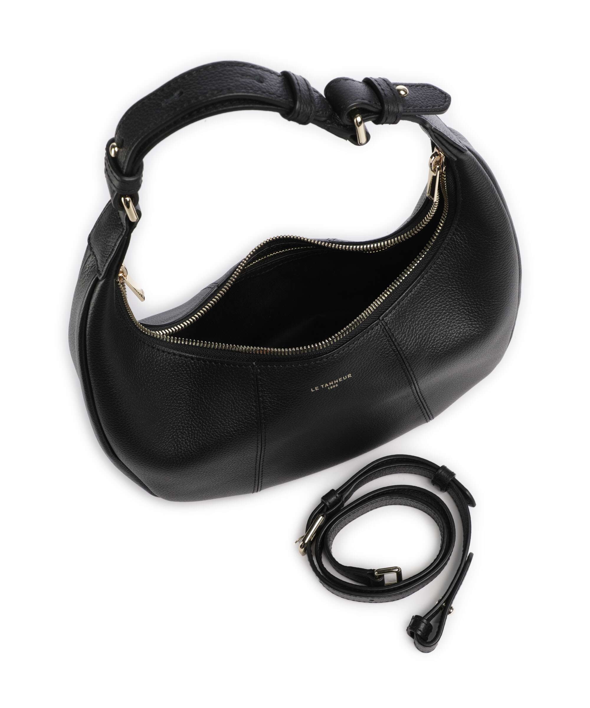 Le Tanneur Juliette Hobo bag black - Image 6