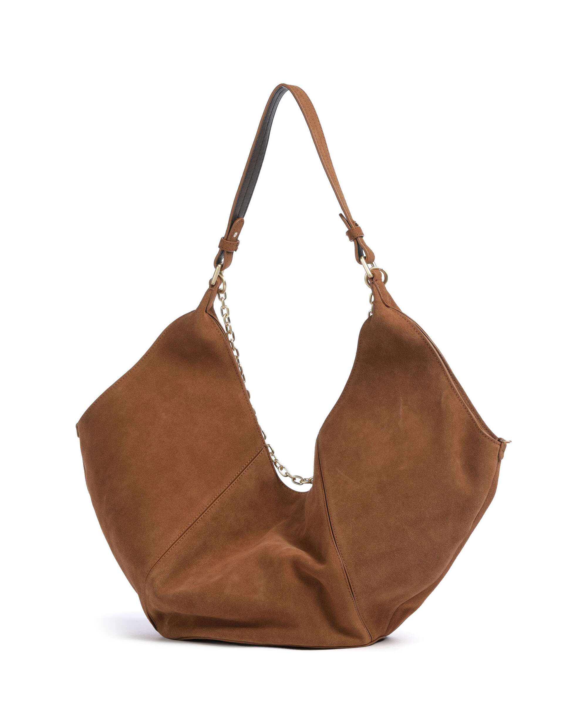 Les Visionnaires Amelie Cozy Chain Hobo bag cognac - Image 2