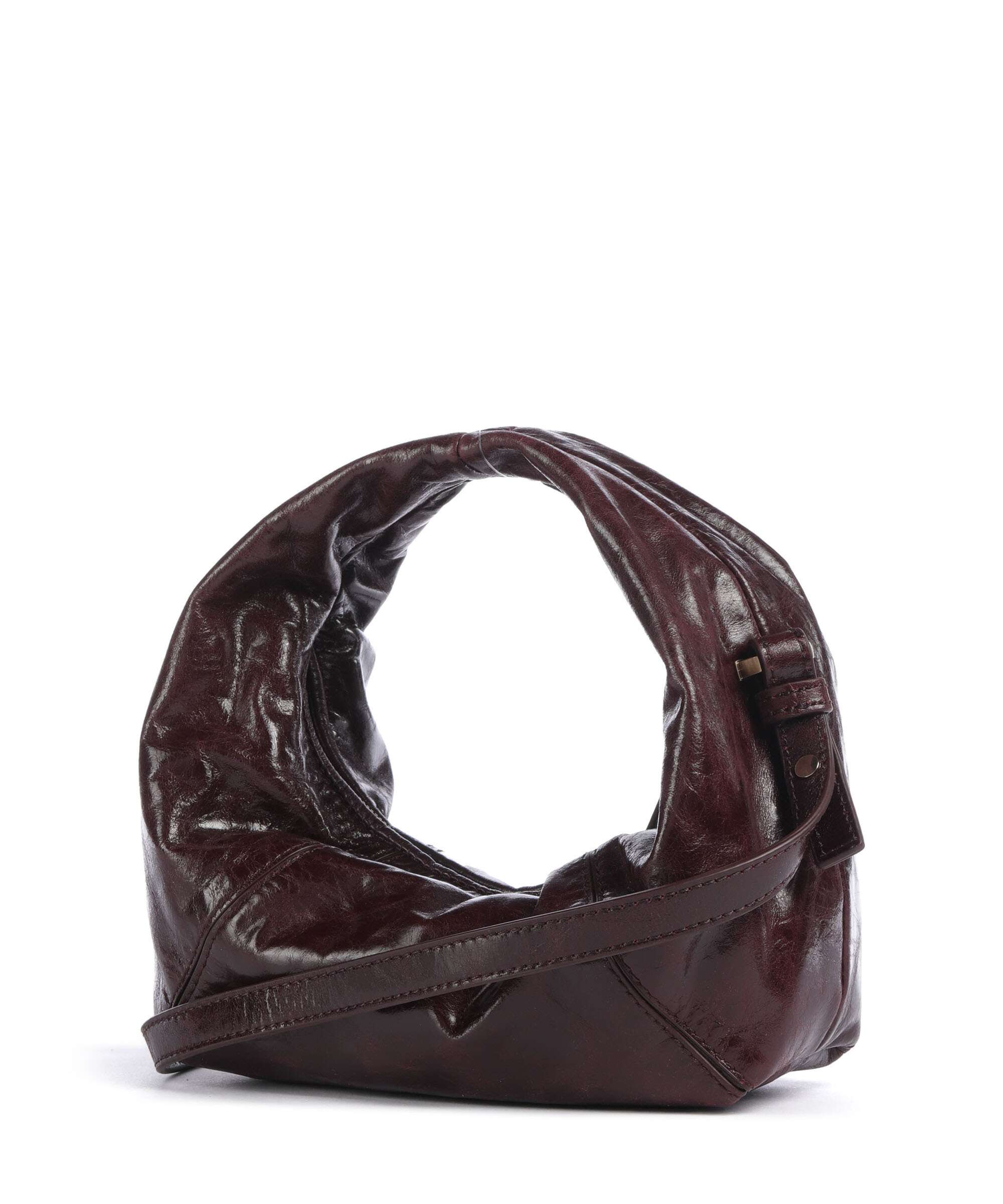 Les Visionnaires Greta Icon Crikle Mini Handbag bordeaux red - Image 2