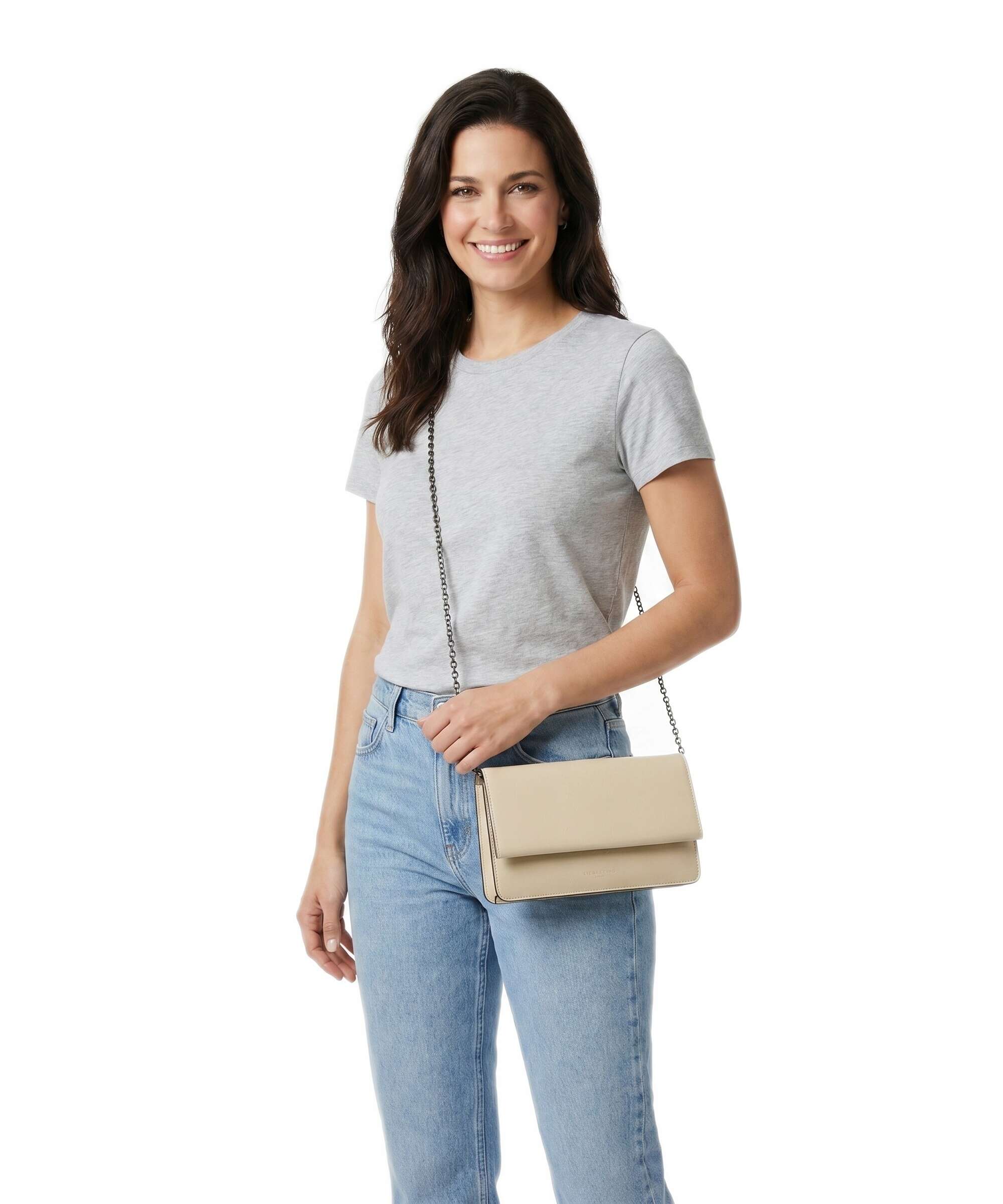 Liebeskind Audrey Recycled Lack Distressed S Crossbody bag biscotti - Image 3