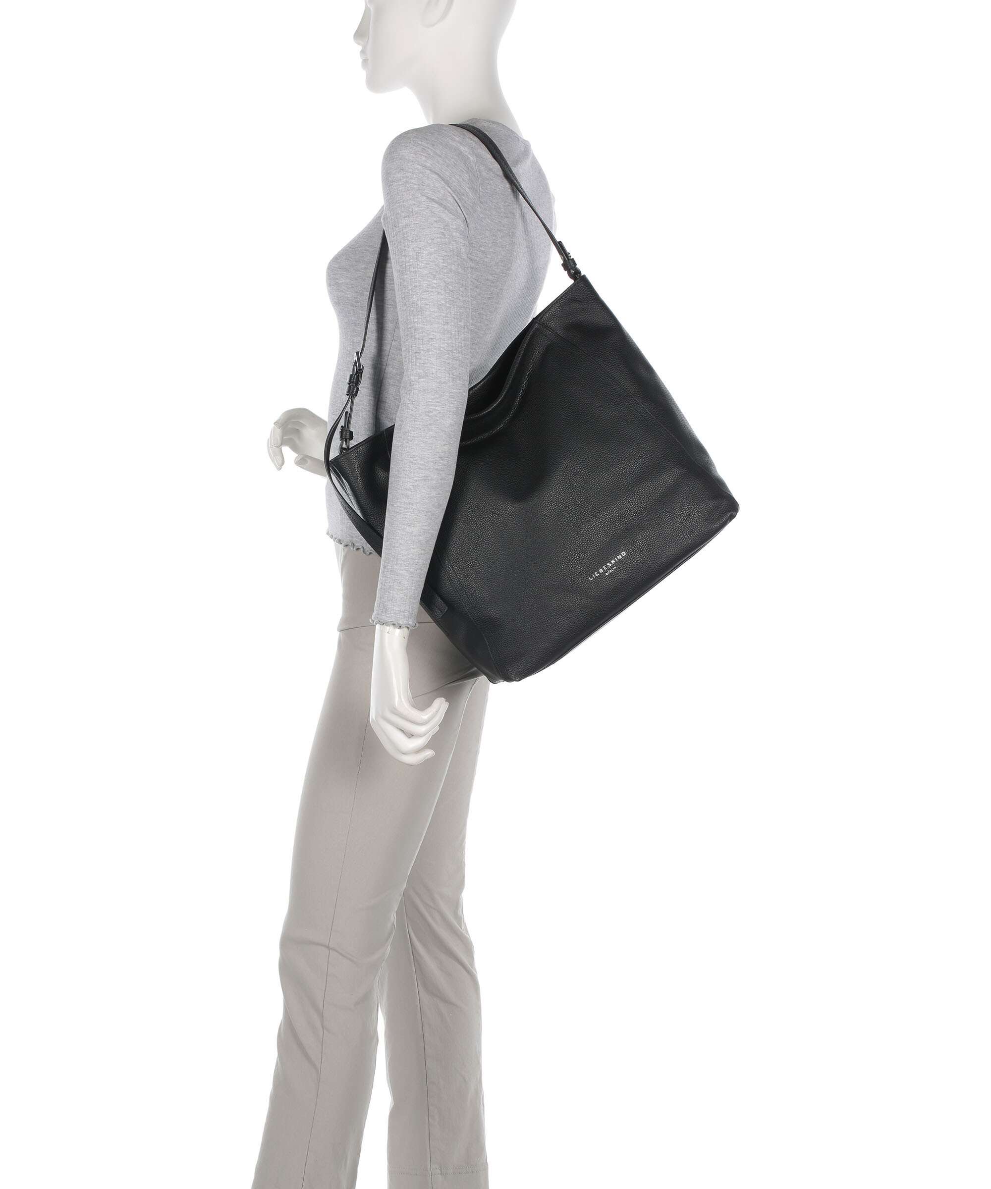 Liebeskind Chudy Small Pebble L Hobo bag black - Image 3