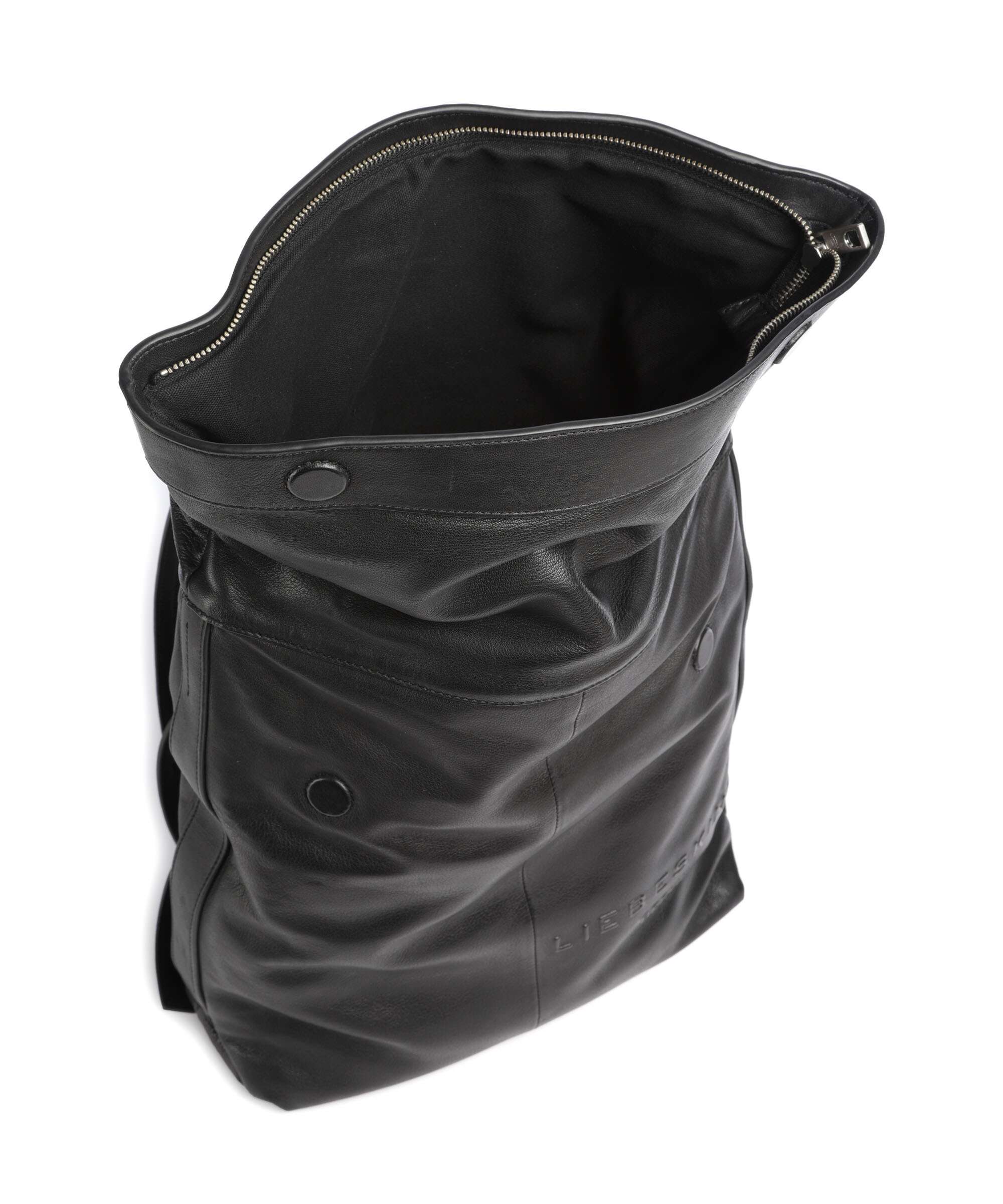 Liebeskind Elvira Sheep Natural L Rolltop backpack black - Image 5