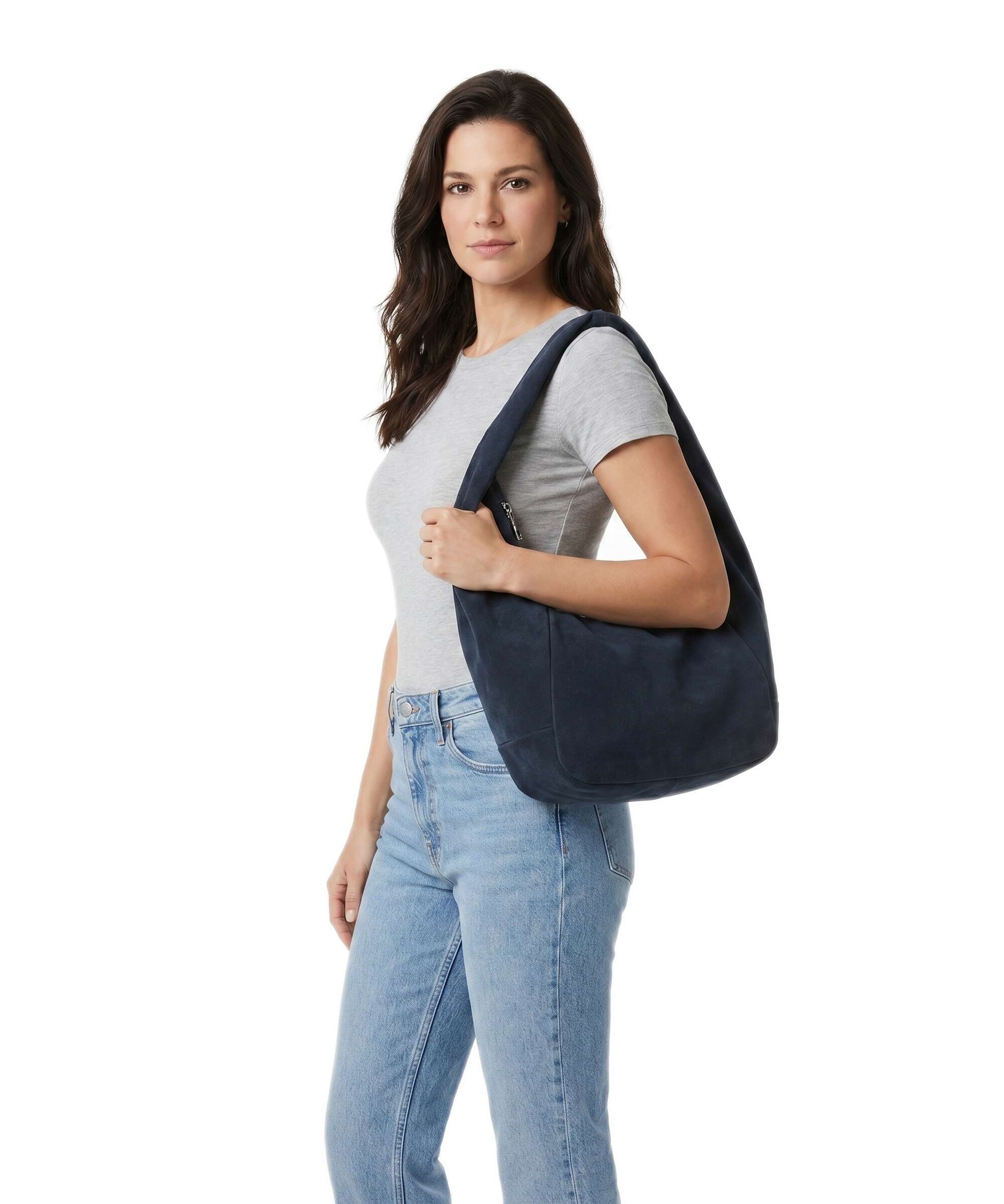 Liebeskind Farrah II Suede M Hobo bag peacoat - Image 3