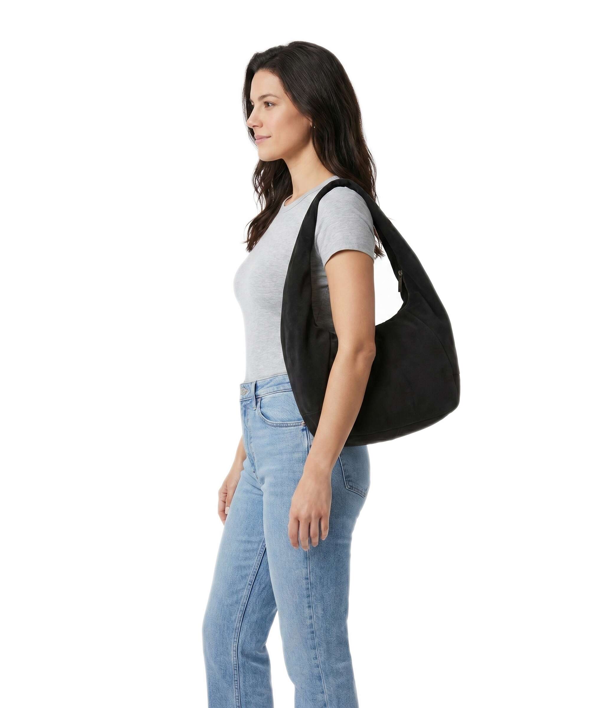 Liebeskind Farrah II Suede M Hobo bag deep soil - Image 3