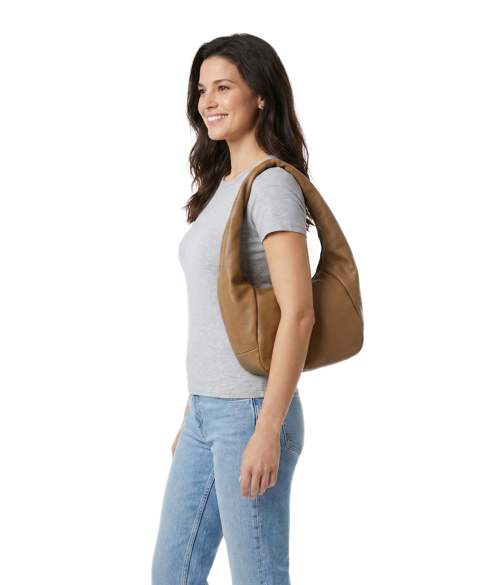 Liebeskind Farrah Small Pebble M Hobo bag sepia - Image 3