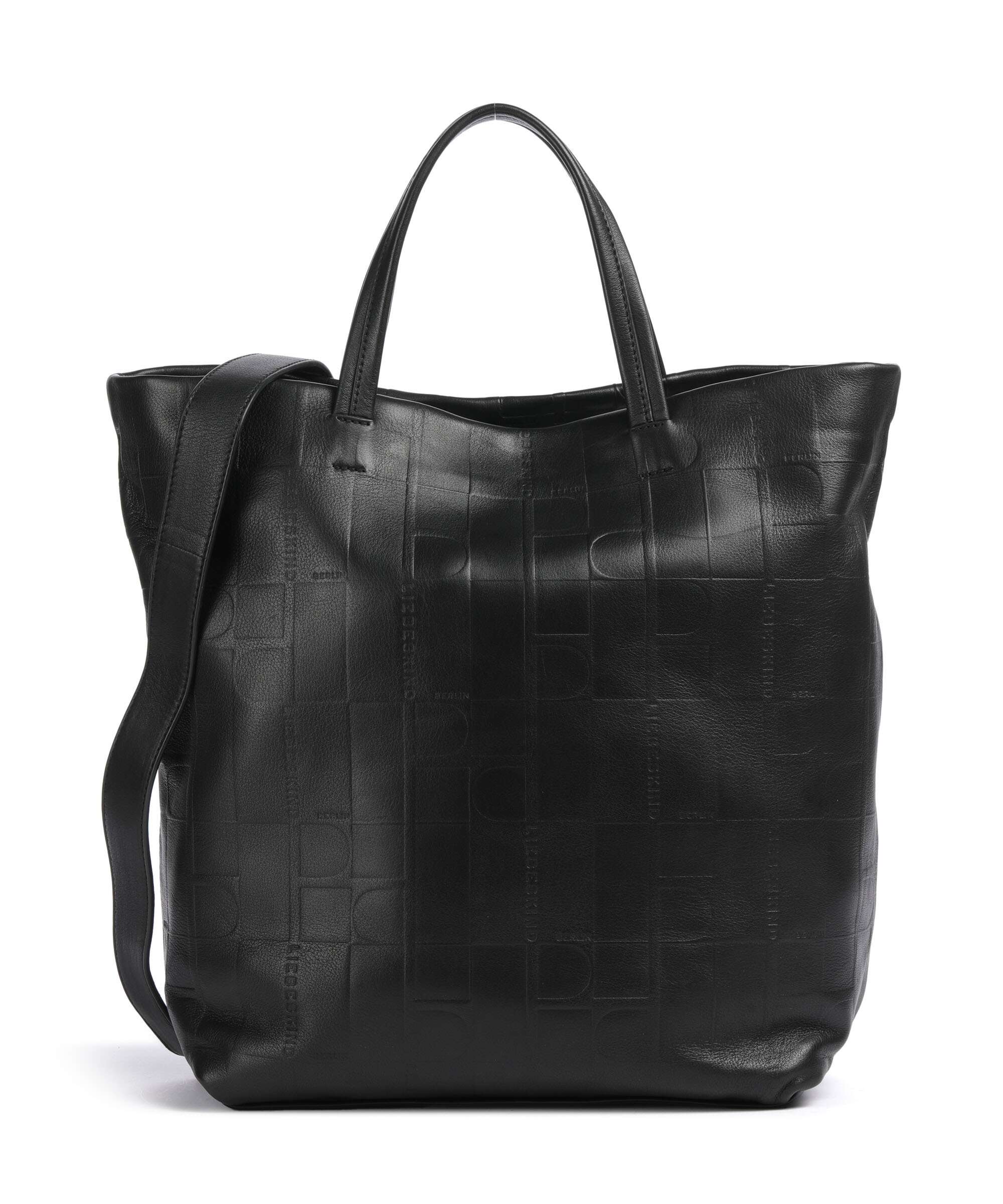 Liebeskind Hera Monogram Sheep Natural L Handbag black