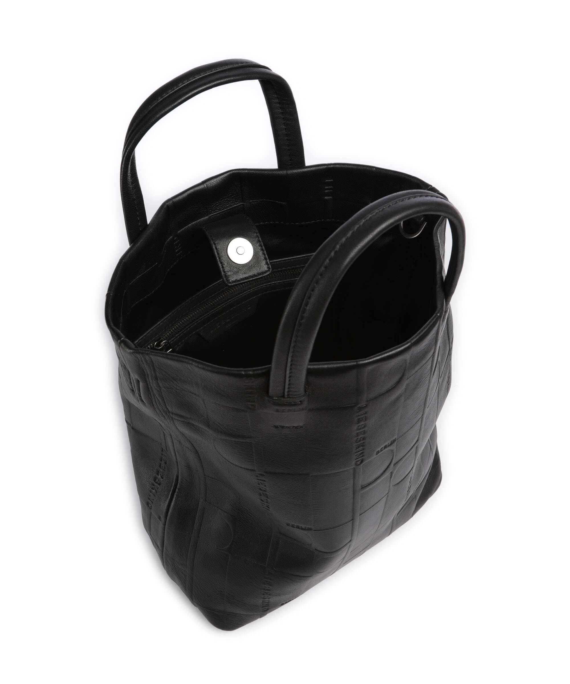 Liebeskind Hera Monogram Sheep Natural M Handbag black - Image 6