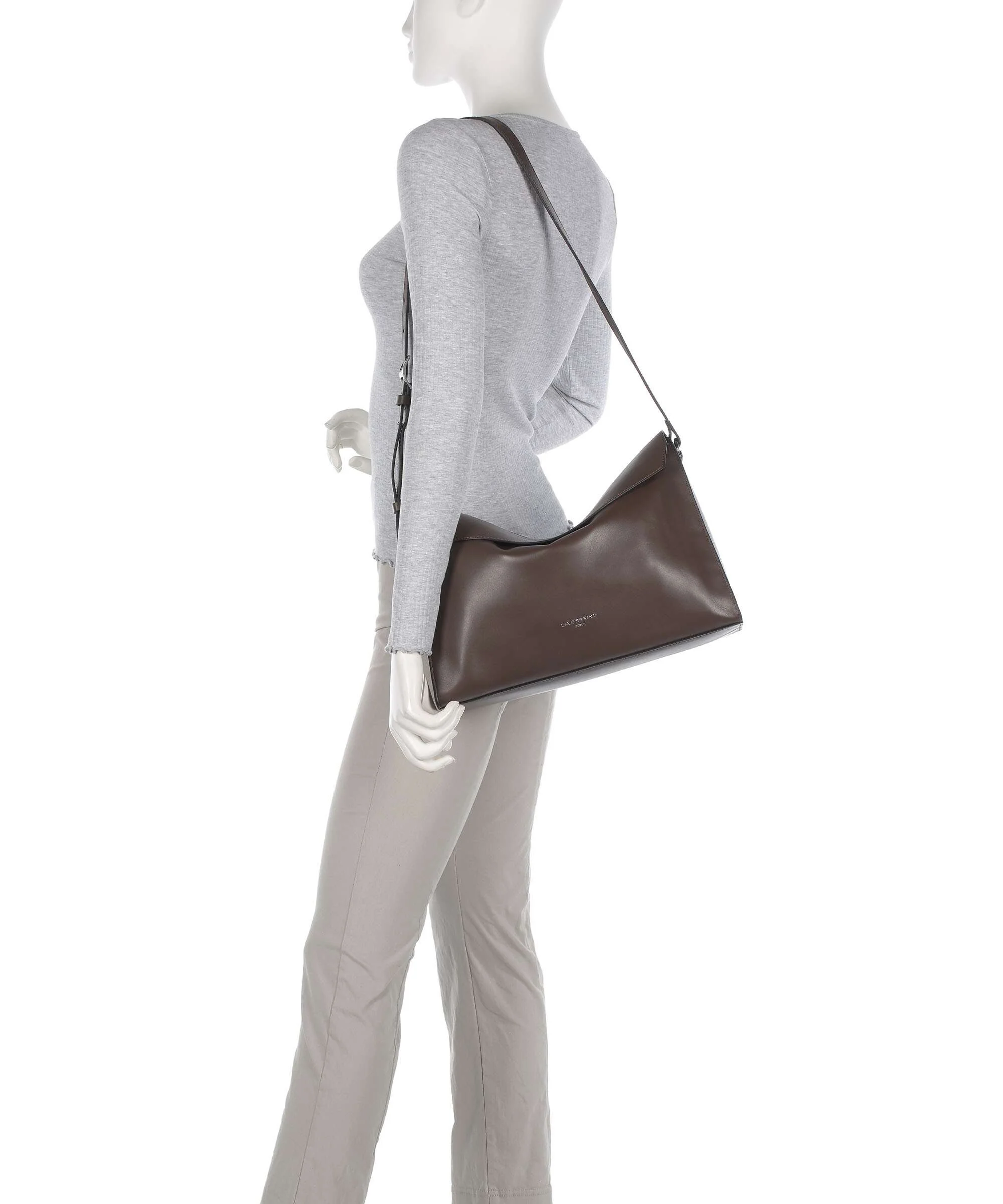 Liebeskind Lora Calf Optic M Crossbody bag light truffel - Image 3