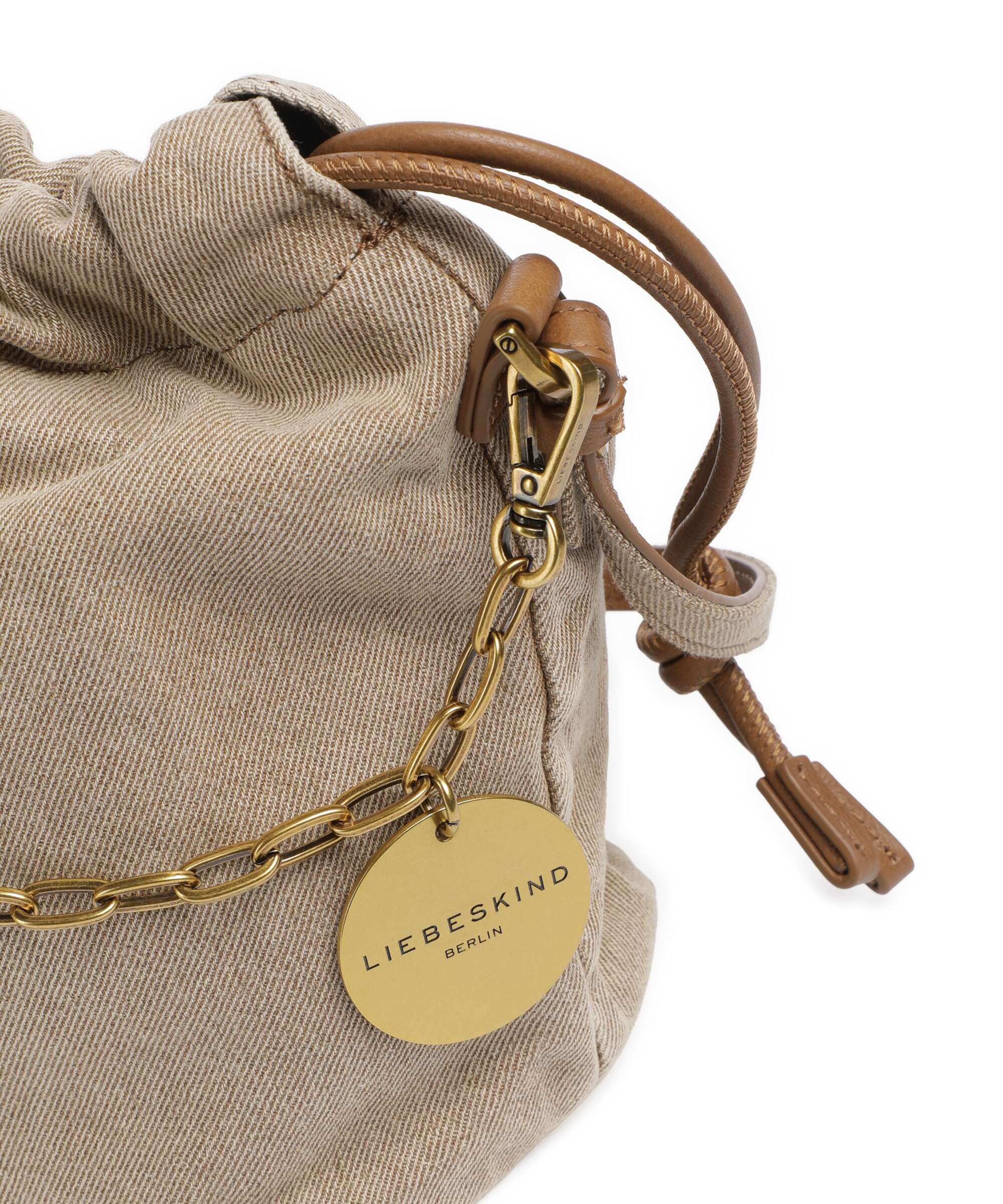 Liebeskind Lya II Denim S Bucket bag beige - Image 4