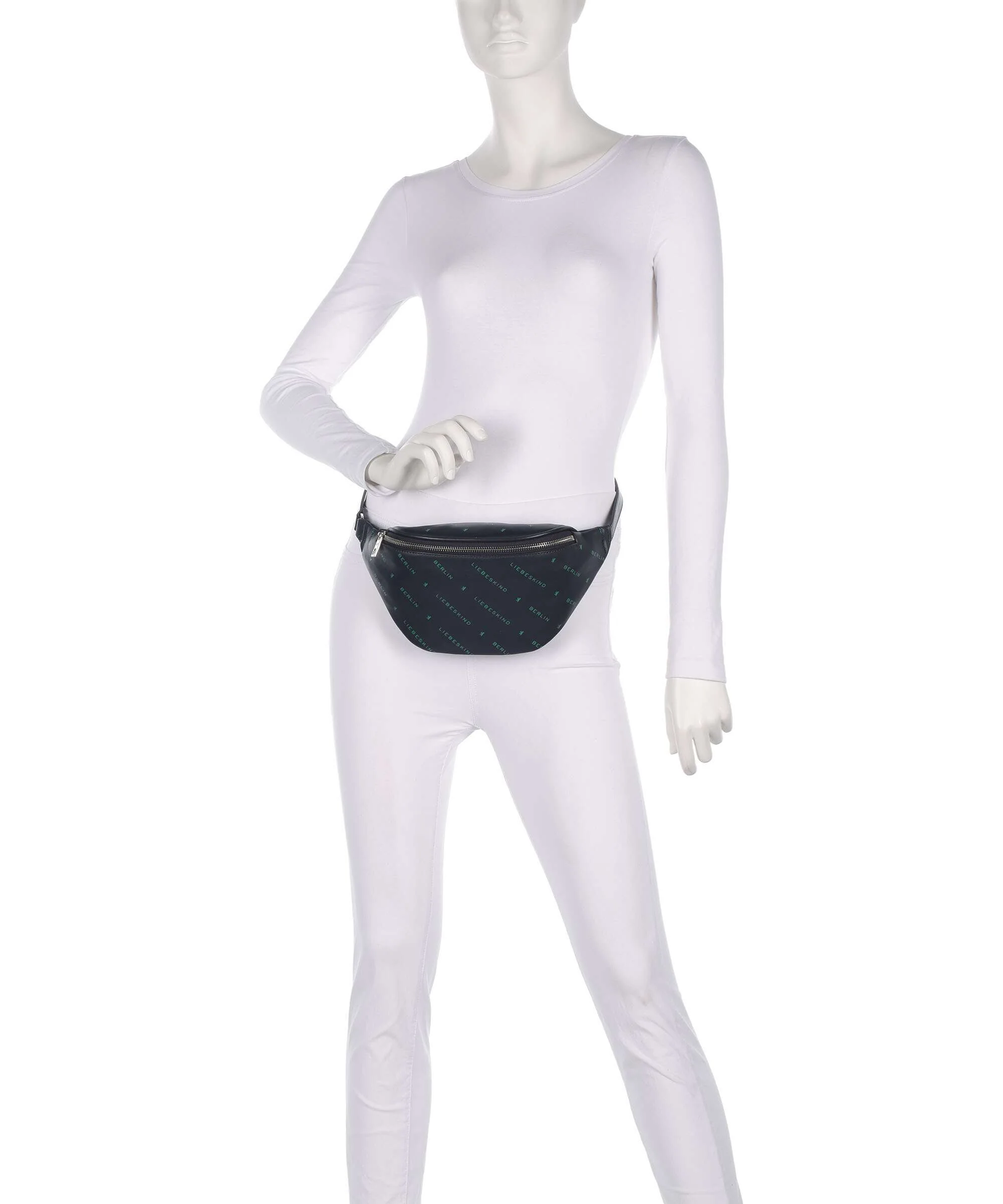 Liebeskind Monogram Soft Nappa M Belt bag dress blues - Image 4