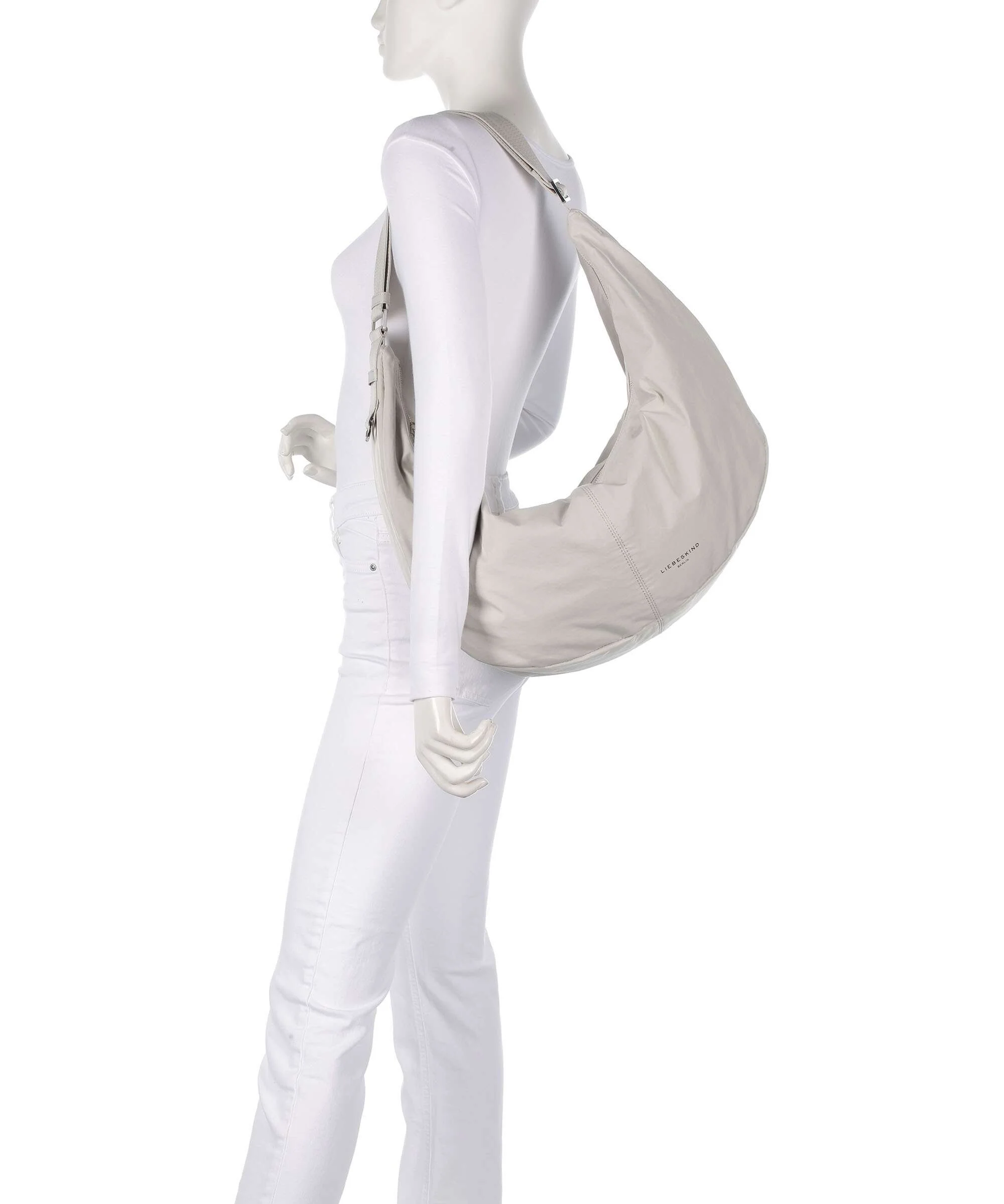 Liebeskind Moon Nylon L Hobo bag milk - Image 3