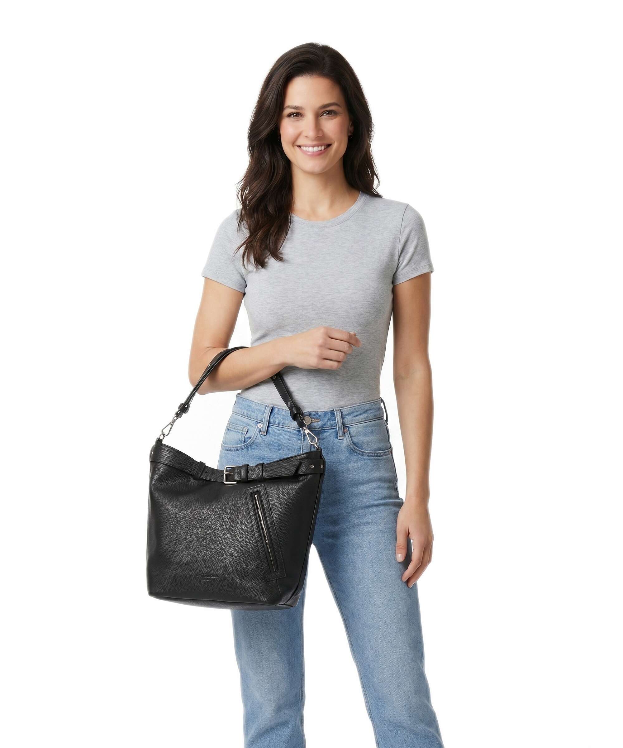 Liebeskind Zita Small Pebble L Bucket bag black - Image 3