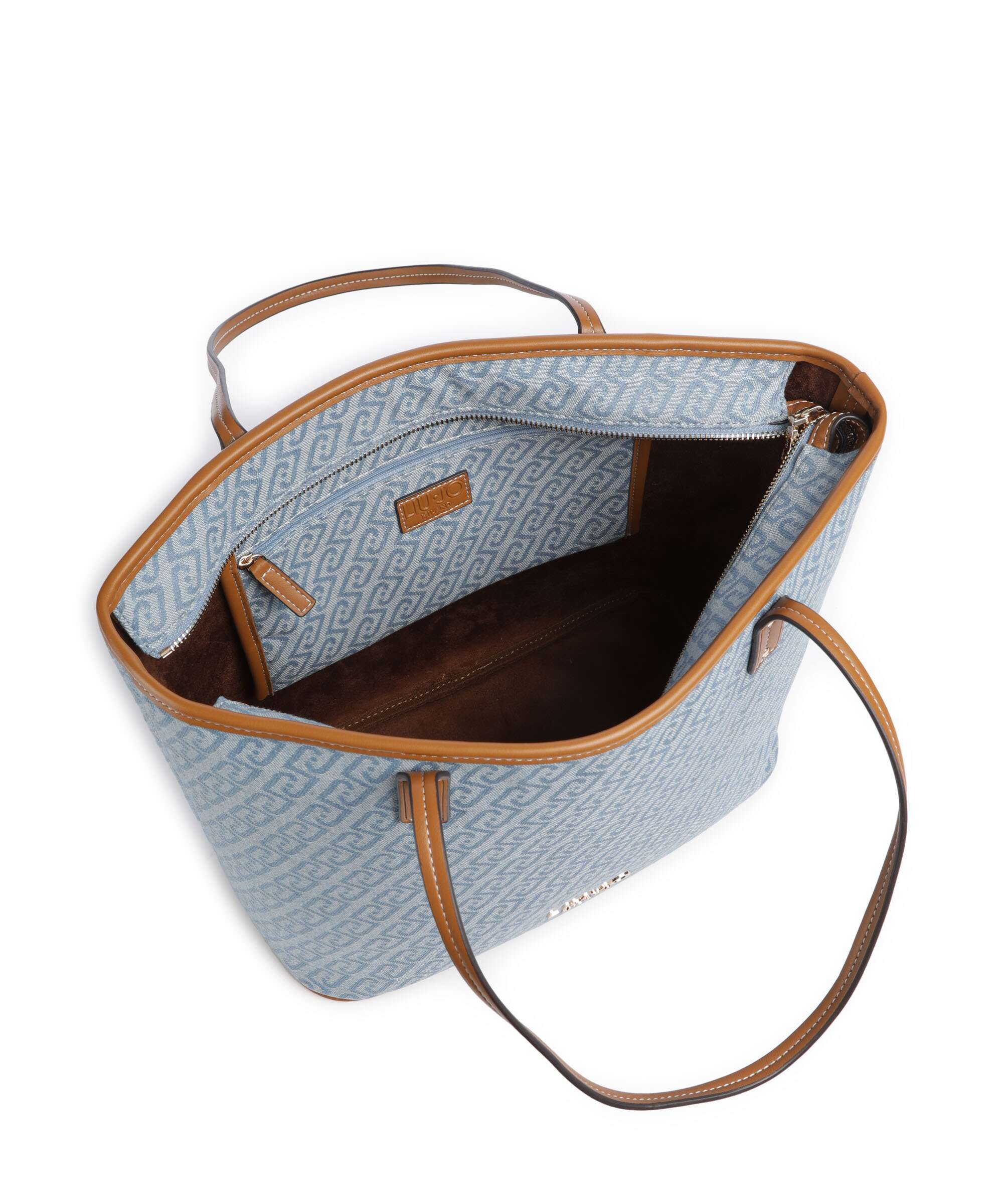 Liu Jo Evrim M Tote bag dusty blue - Image 5