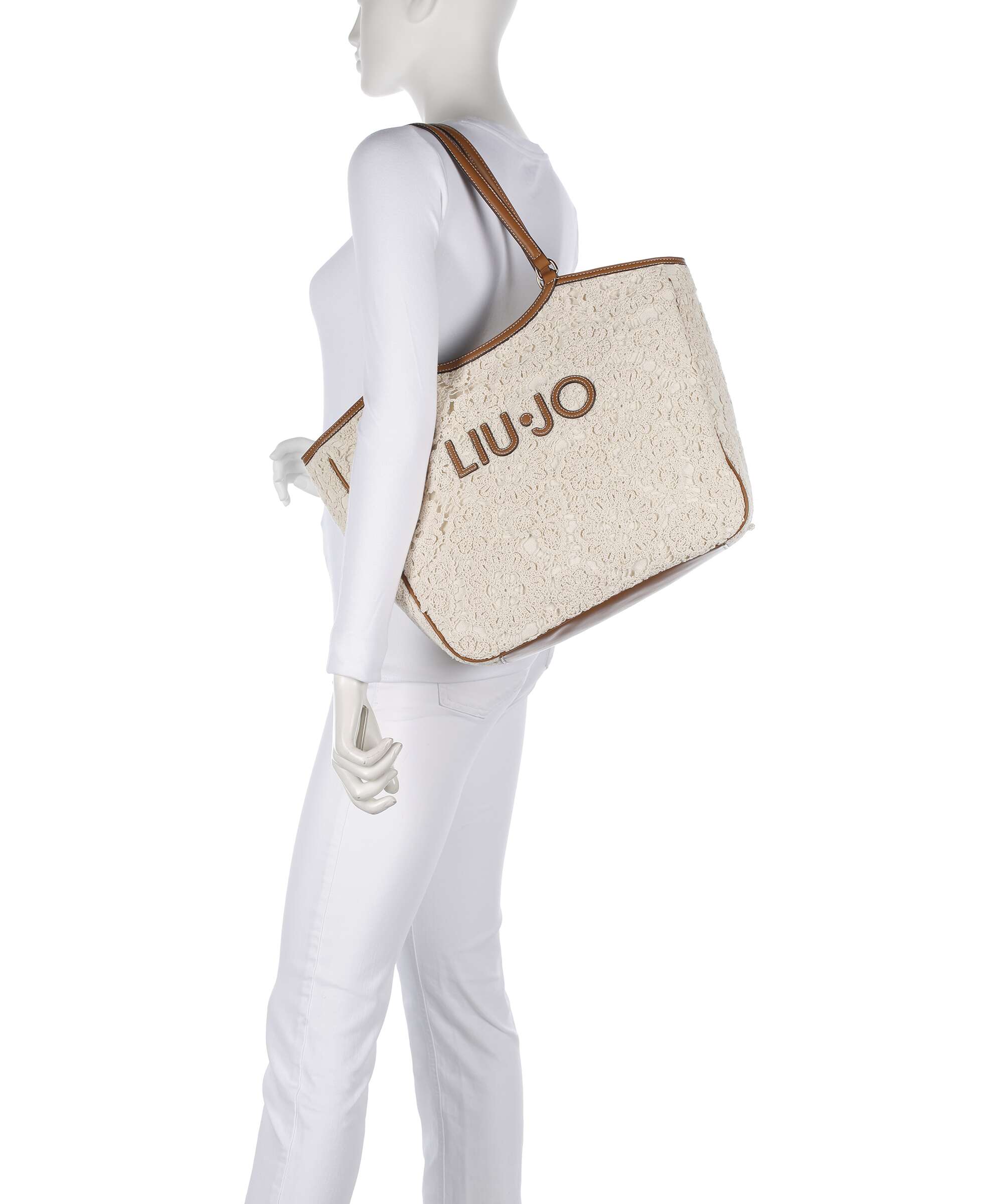 Liu Jo Ferielle L Tote bag cream - Image 3