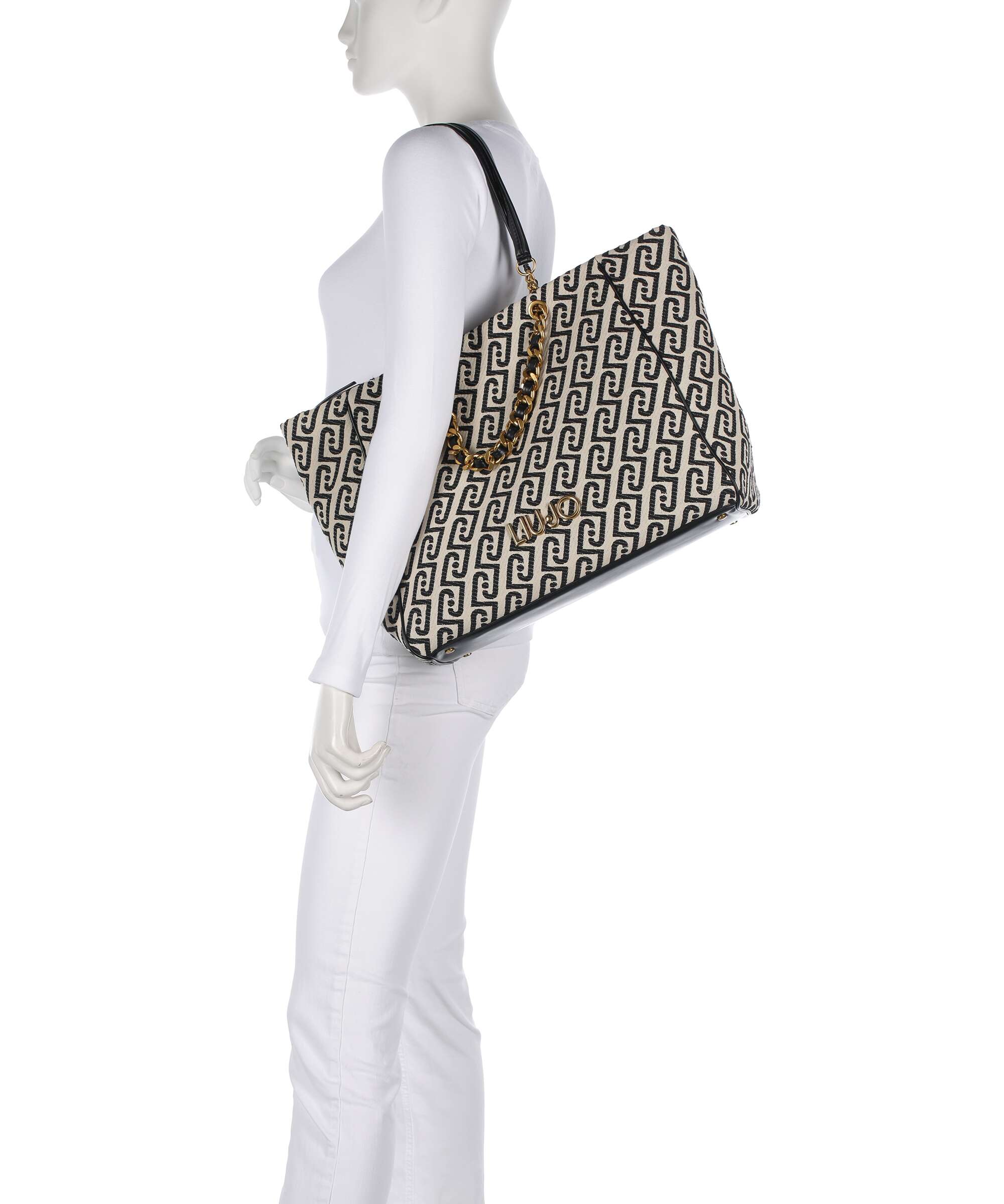 Liu Jo Shaula L Tote bag black/white - Image 3