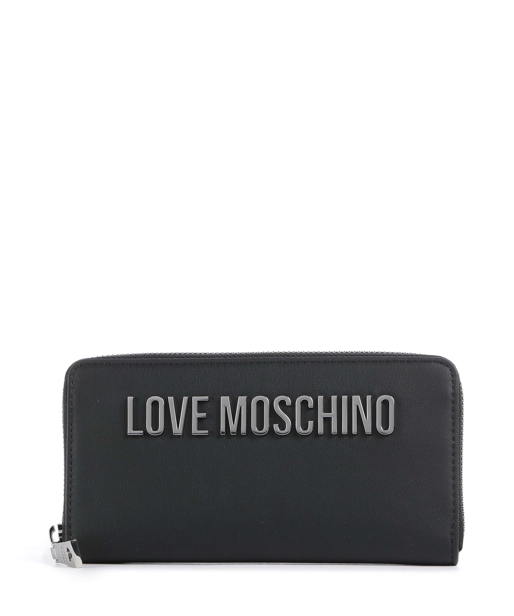 Love Moschino Bold Love Laminated Wallet nero