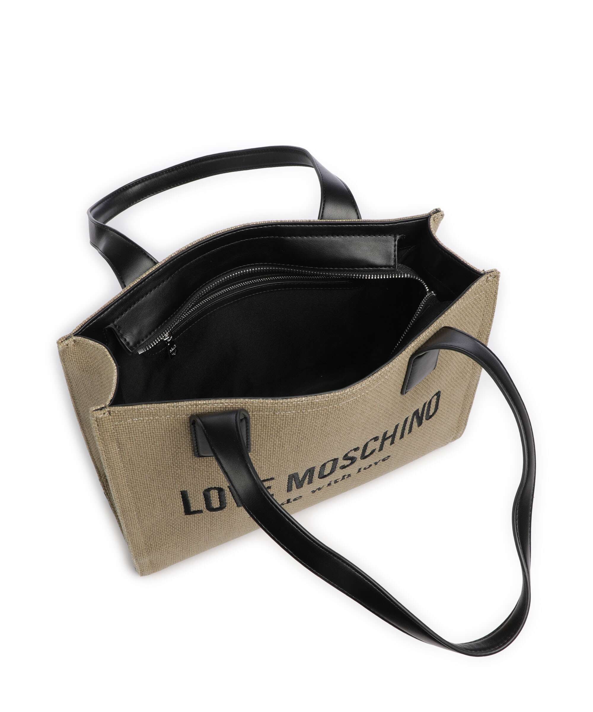 Love Moschino Cargo Canvas Tote bag black/gold - Image 5