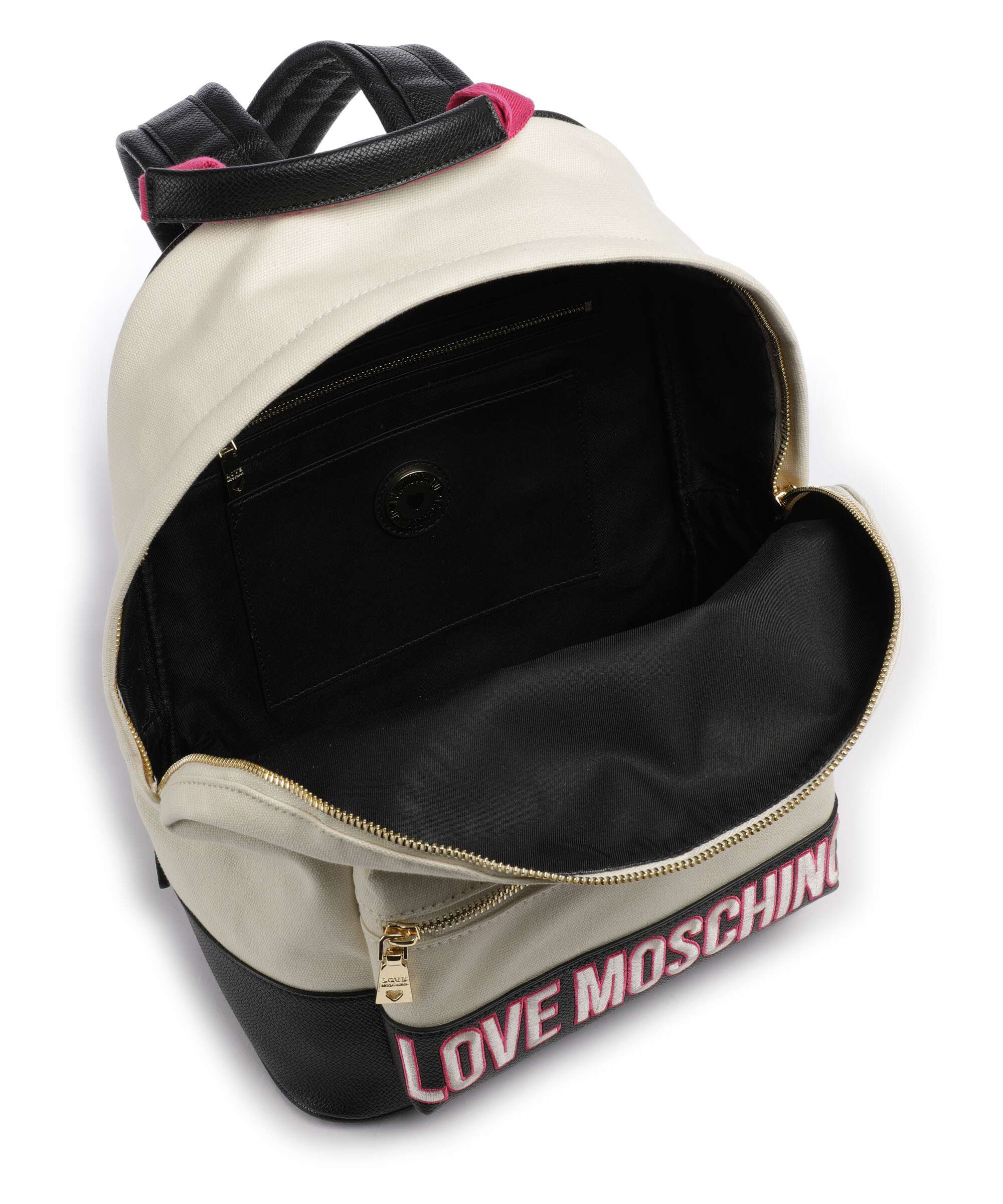 Love Moschino Free Time Backpack nero/fuxia/avorio - Image 5